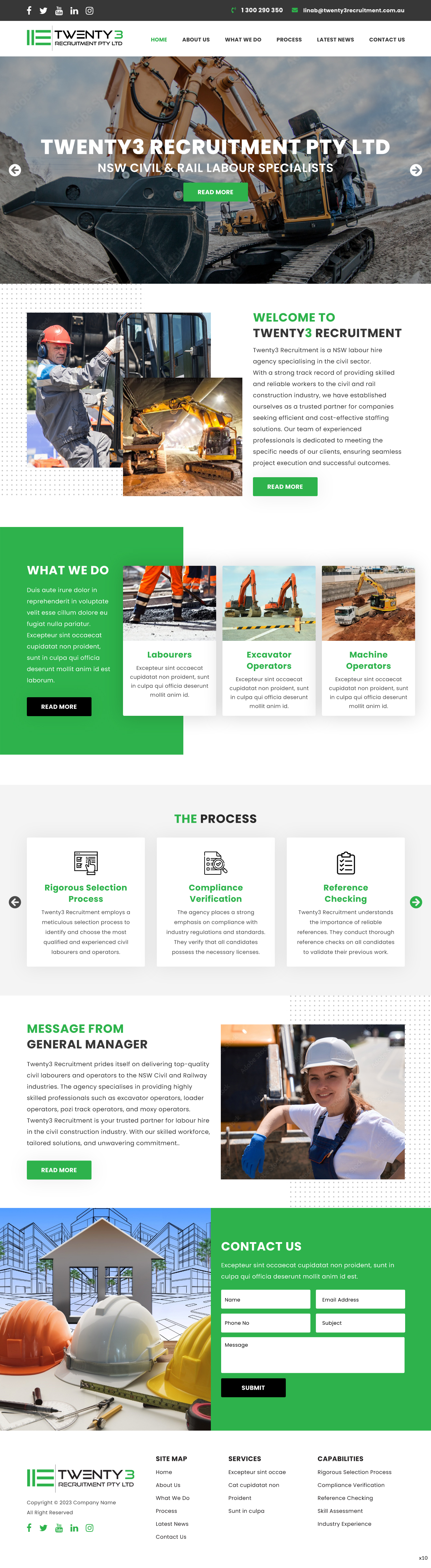 Web Design by pb for Twenty3 Recruitment Pty Ltd | Design #31030442
