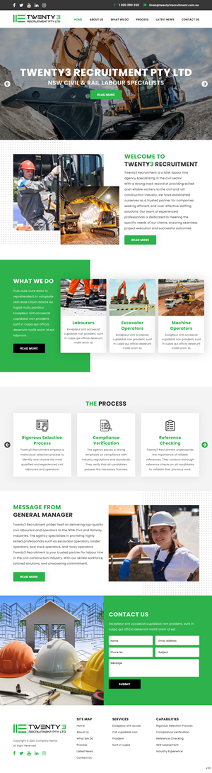 Web Design by pb for Twenty3 Recruitment Pty Ltd | Design: #31030442