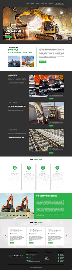 Web Design by pb for Twenty3 Recruitment Pty Ltd | Design: #31030446