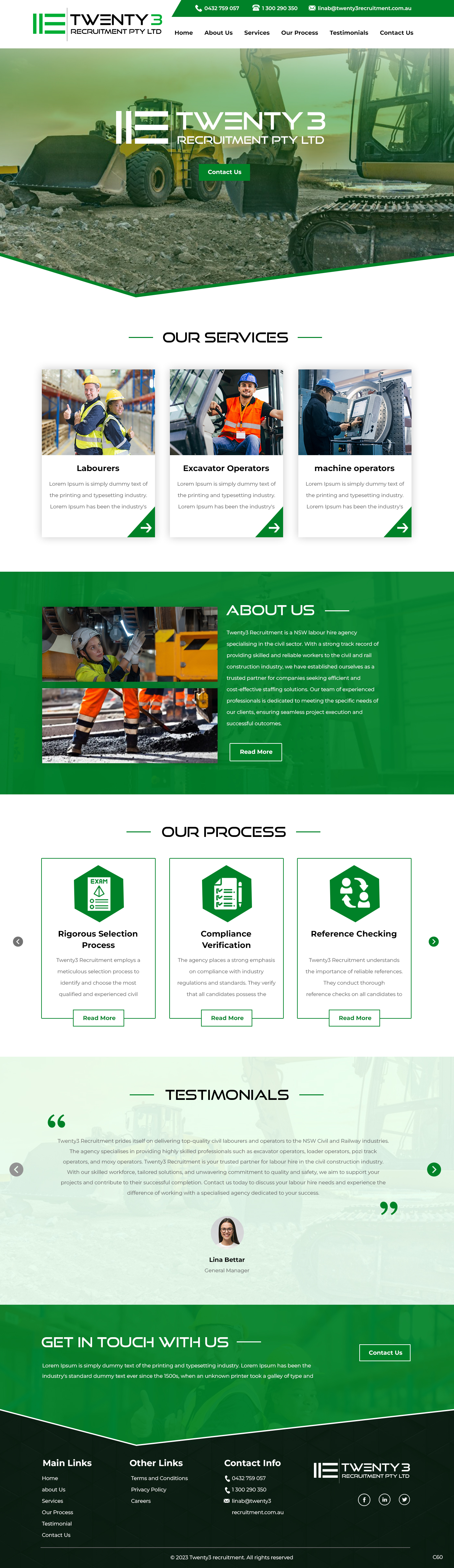 Web Design by pb for Twenty3 Recruitment Pty Ltd | Design #31038077