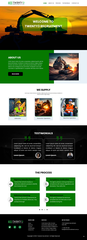 Web Design by pb for Twenty3 Recruitment Pty Ltd | Design: #31038078