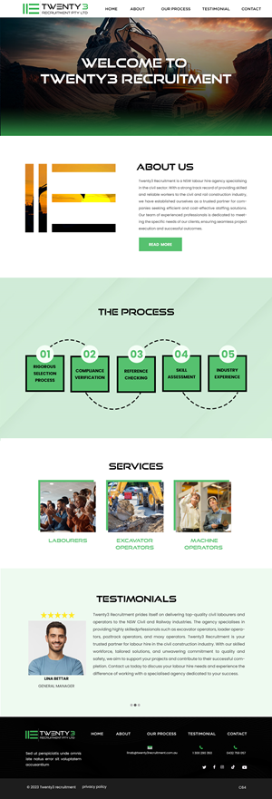 Web Design by pb for Twenty3 Recruitment Pty Ltd | Design: #31038079