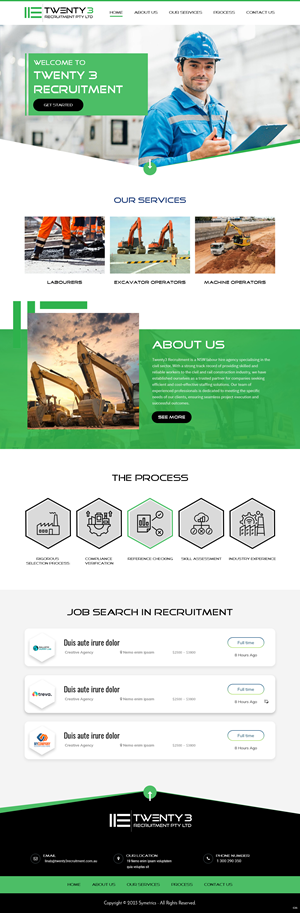 Web Design by pb for Twenty3 Recruitment Pty Ltd | Design: #31038080