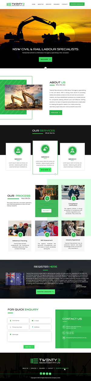 Web Design by Creations Box 2015 for Twenty3 Recruitment Pty Ltd | Design: #31028190