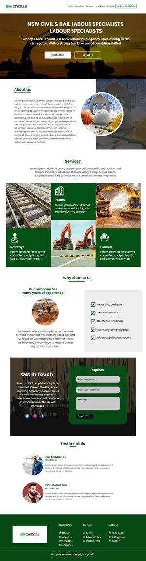 Web Design by Creations Box 2015 for Twenty3 Recruitment Pty Ltd | Design: #31030734