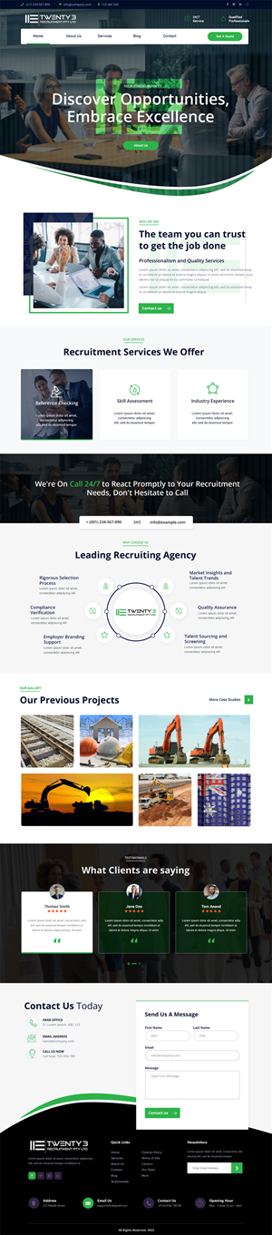 Web Design by Andrew Asiimwe for Twenty3 Recruitment Pty Ltd | Design: #31031406