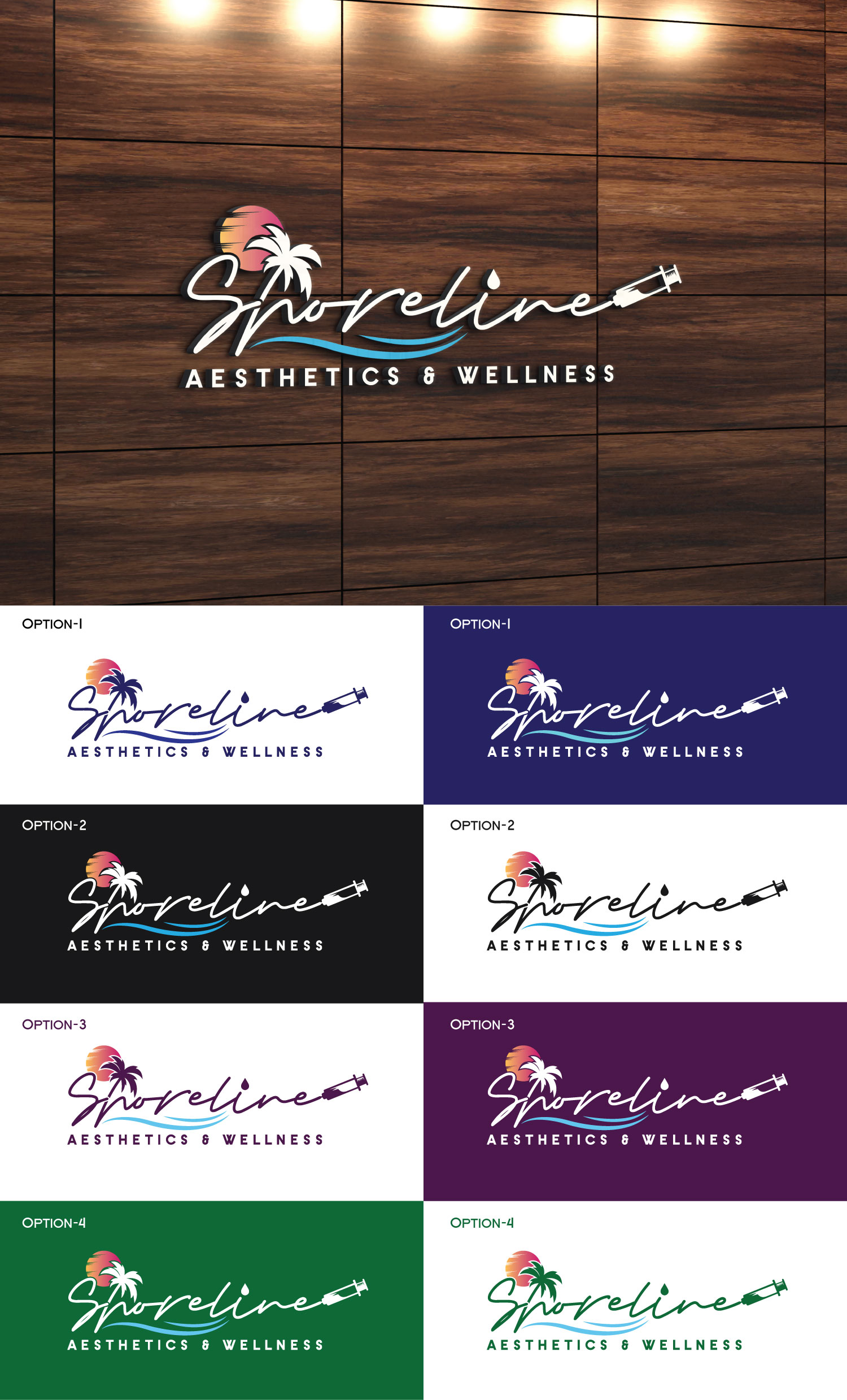 Logo Design by StromDesignHub for Shoreline Aesthetics & Wellness | Design #31060821