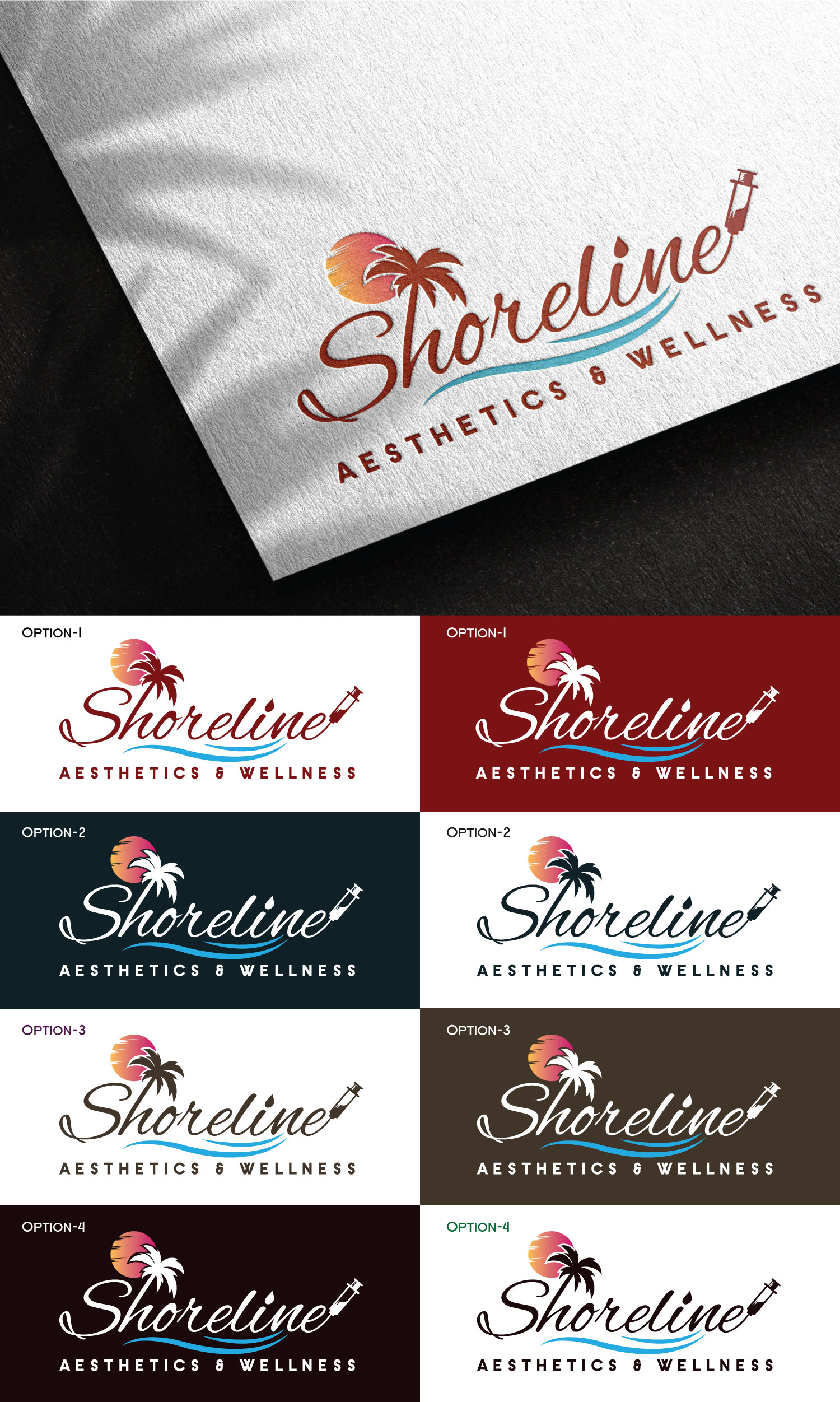 Logo Design by StromDesignHub for Shoreline Aesthetics & Wellness | Design #31060822