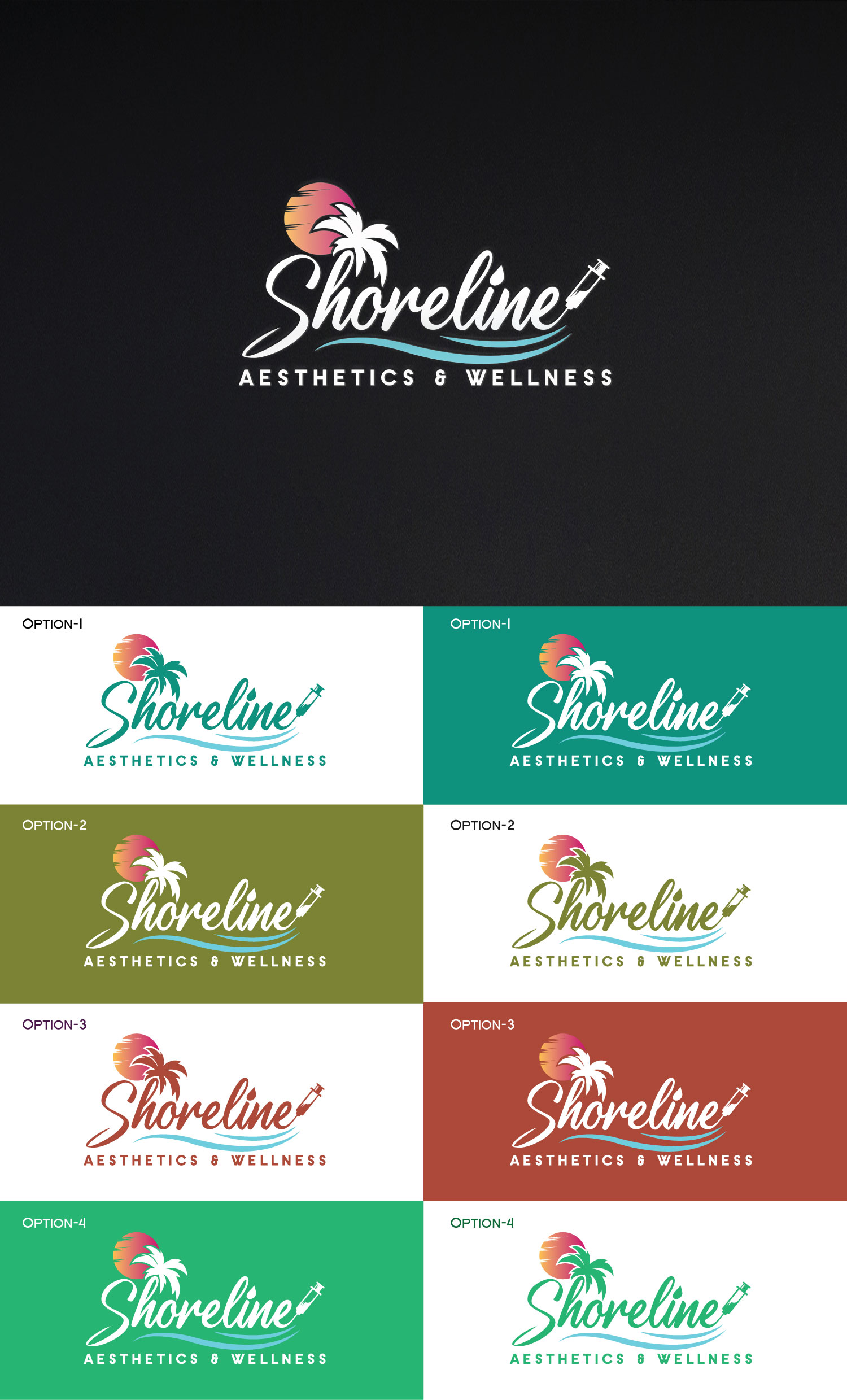 Logo Design by StromDesignHub for Shoreline Aesthetics & Wellness | Design #31060824