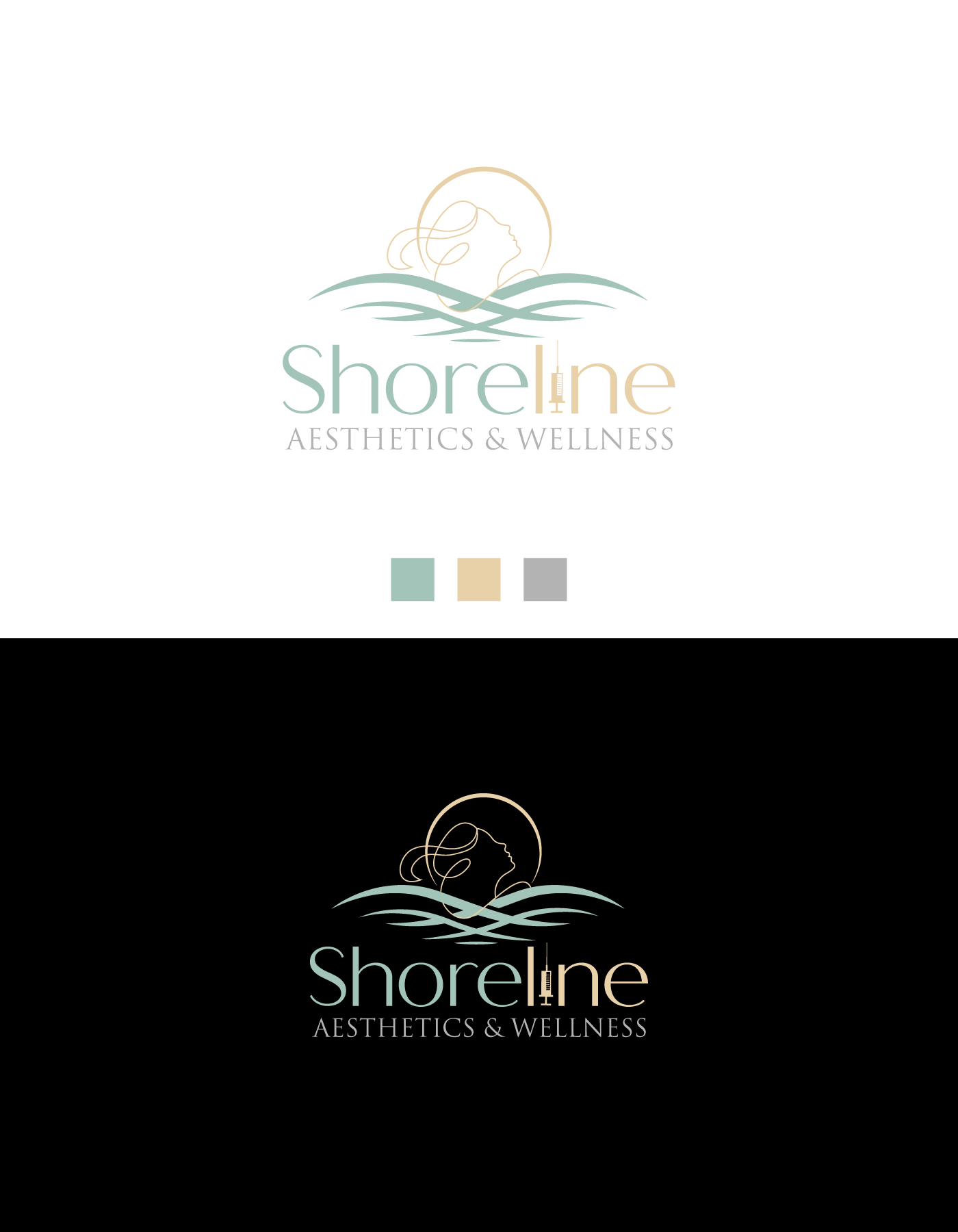 Logo Design by Farhad Kreative for Shoreline Aesthetics & Wellness | Design #31033561