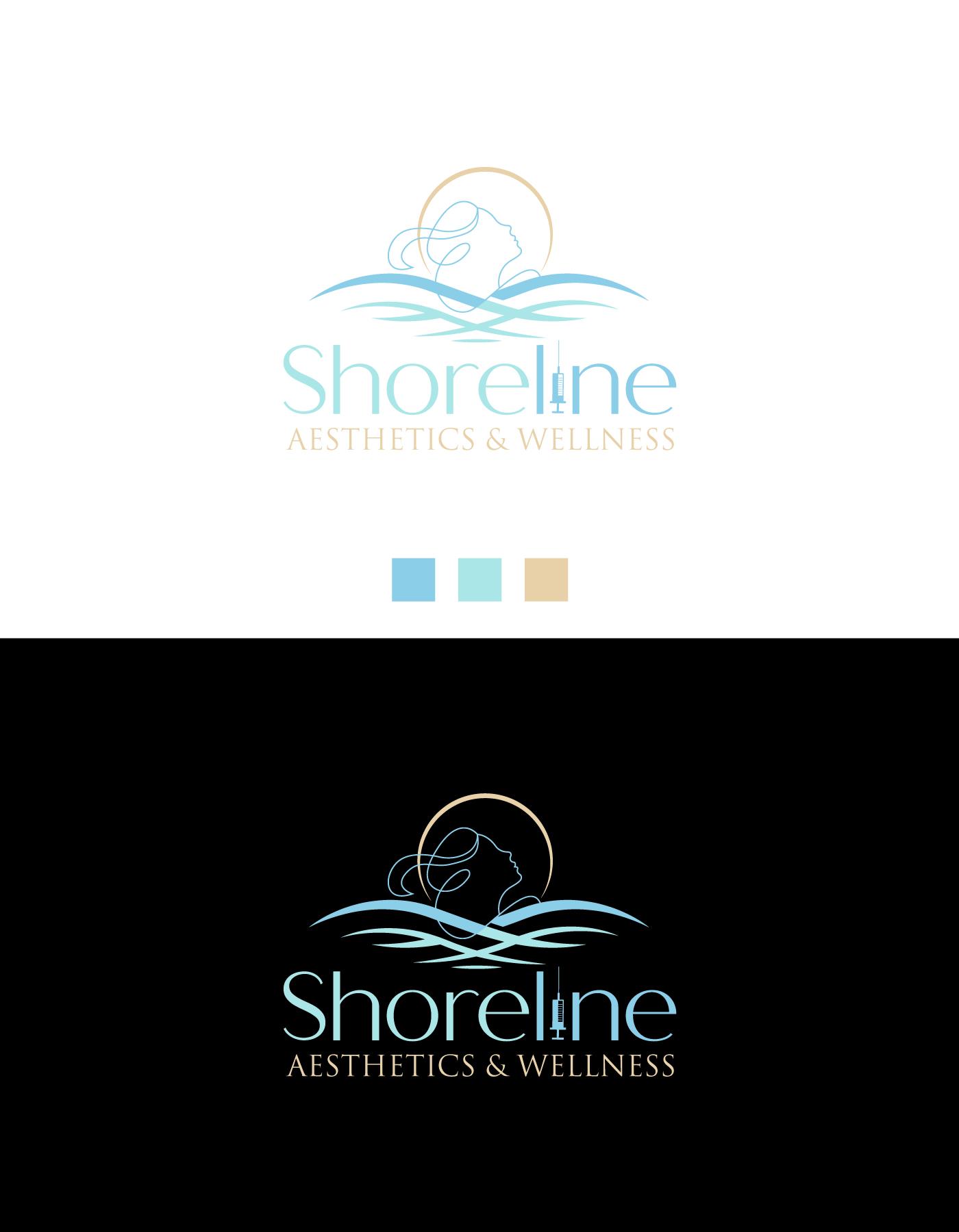 Logo Design by Farhad Kreative for Shoreline Aesthetics & Wellness | Design #31040512