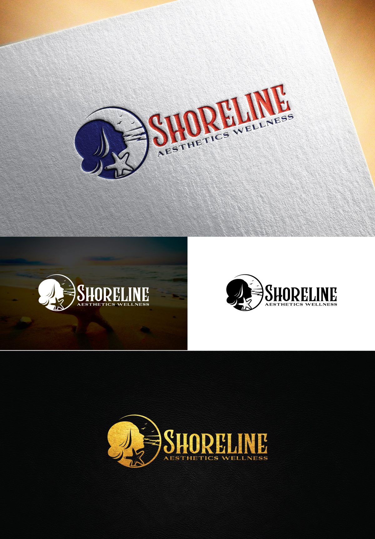 Logo Design by Logo Stock for Shoreline Aesthetics & Wellness | Design #31033748