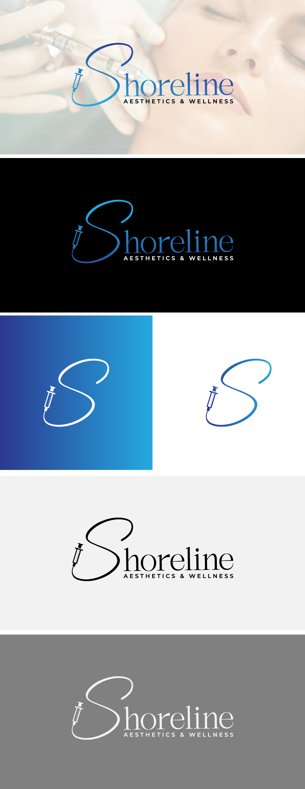 Logo Design by AHNAF_S for Shoreline Aesthetics & Wellness | Design #31031626