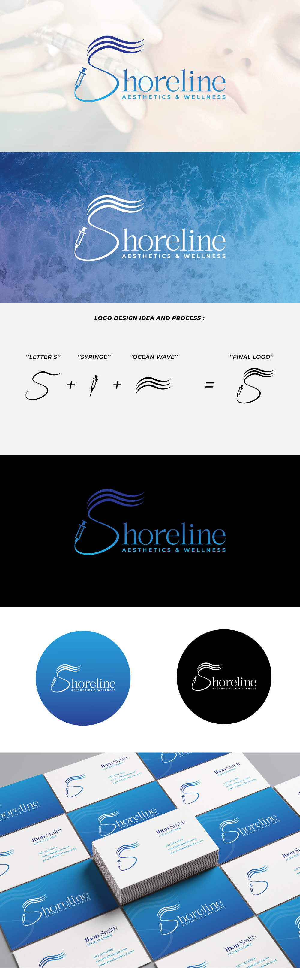 Diseño de Logo por AHNAF_S para Shoreline Aesthetics & Wellness | Diseño #31035922