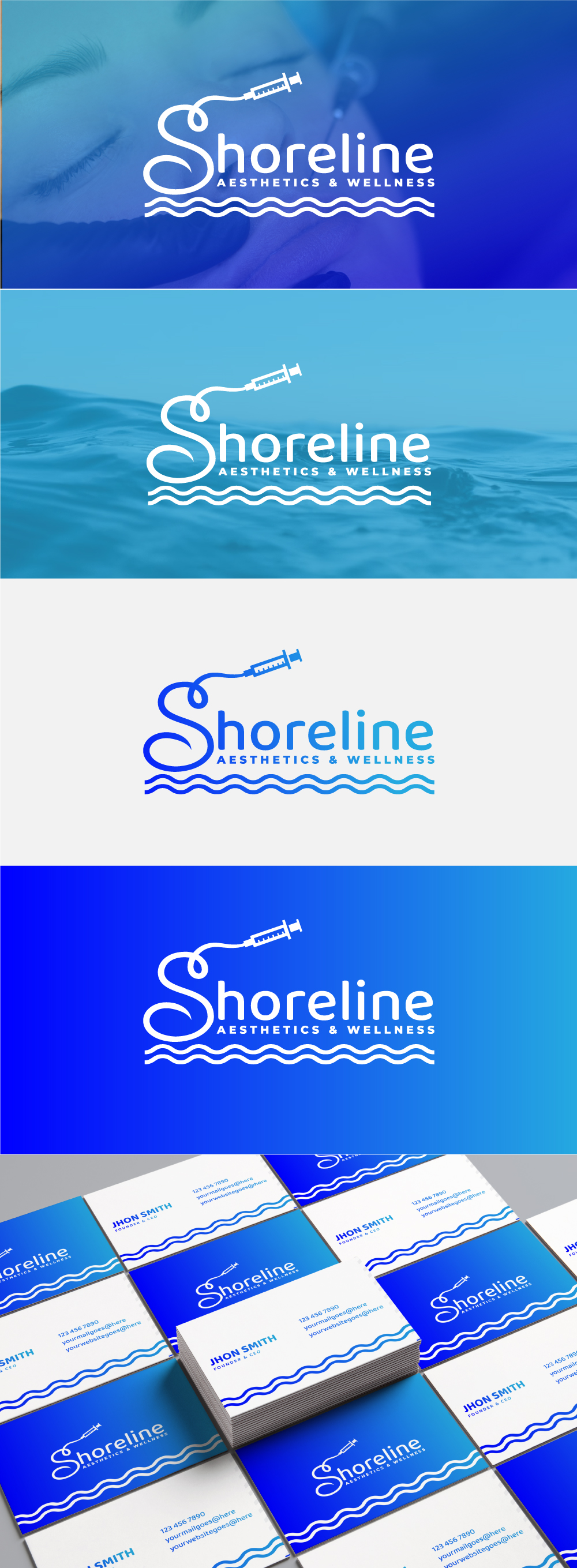 Logo Design by AHNAF_S for Shoreline Aesthetics & Wellness | Design #31053914