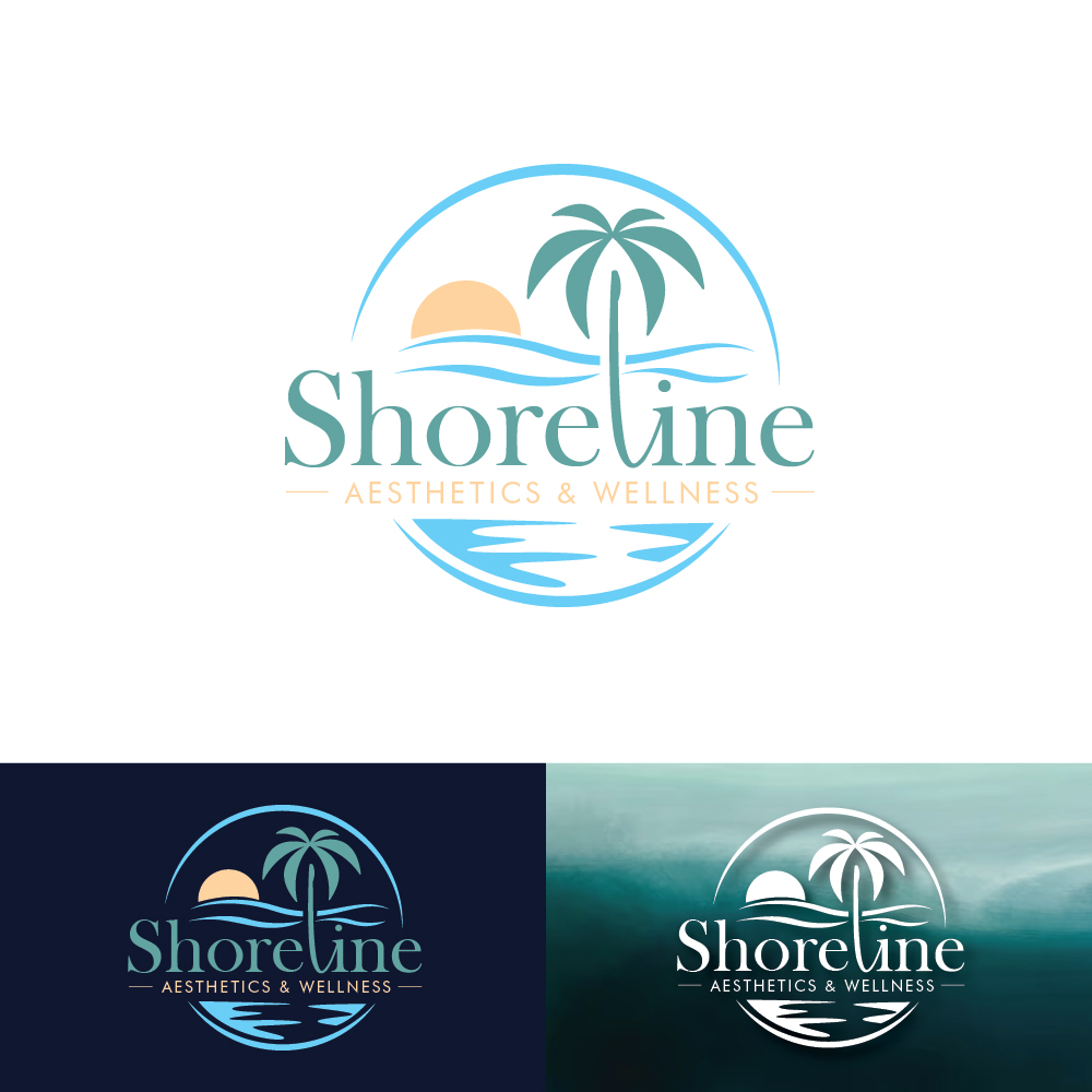 Logo Design by Sanat Kumar De for Shoreline Aesthetics & Wellness | Design #31041348