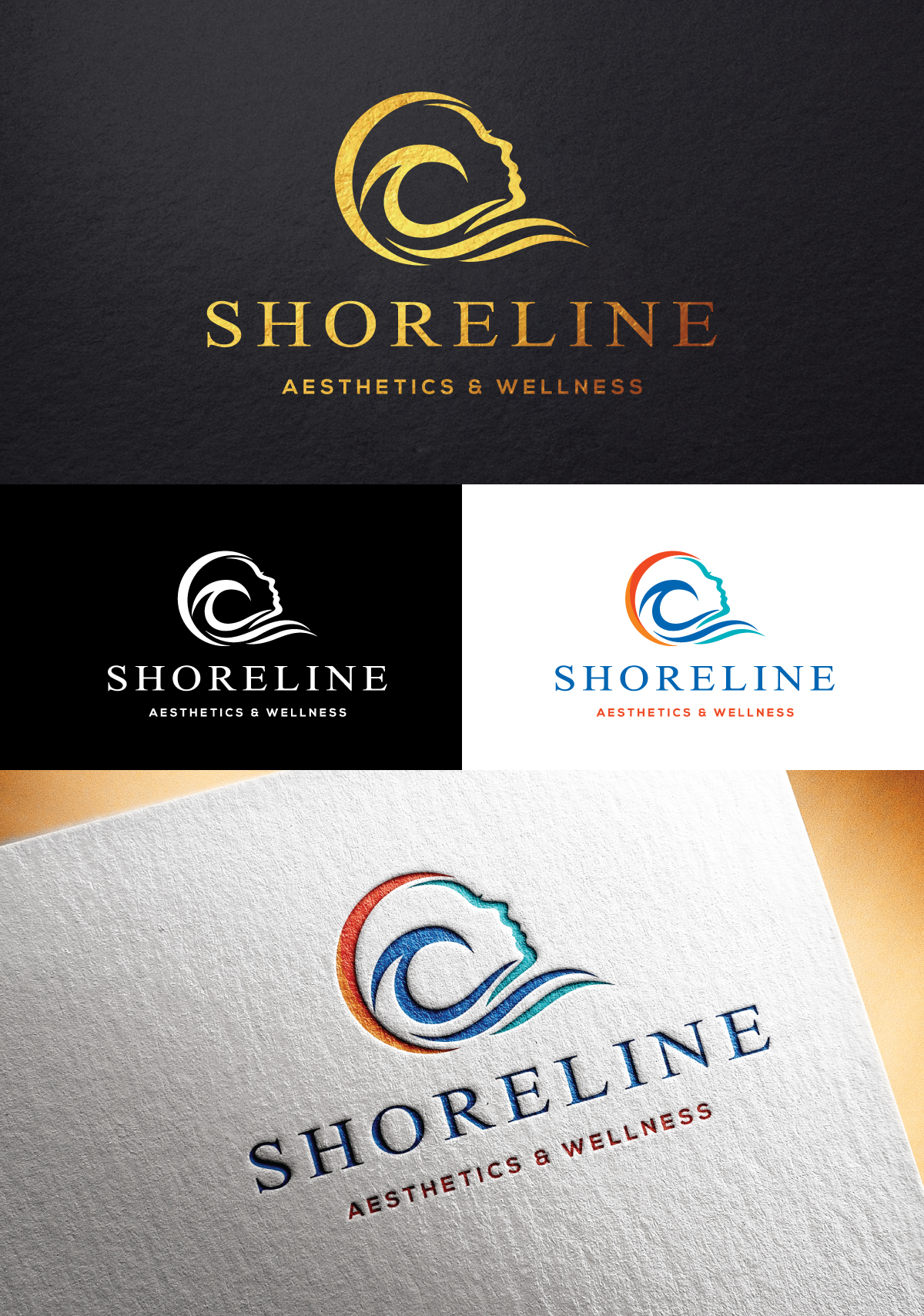 Logo Design by step forward 2 for Shoreline Aesthetics & Wellness | Design #31034061