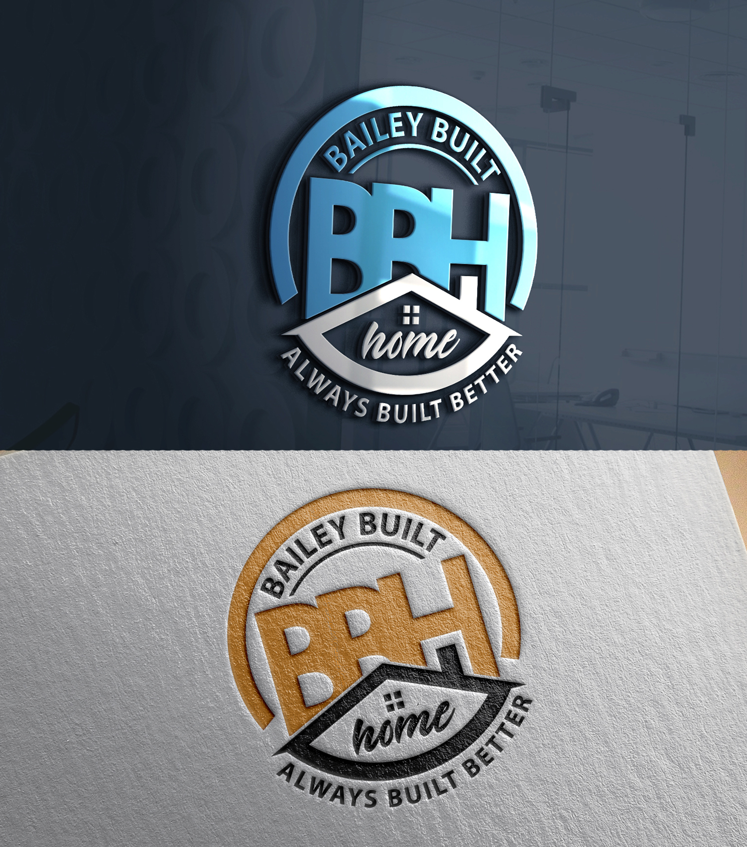 Logo Design by 24ksunny for BAILEY BUILT HOMES | Design #31032502