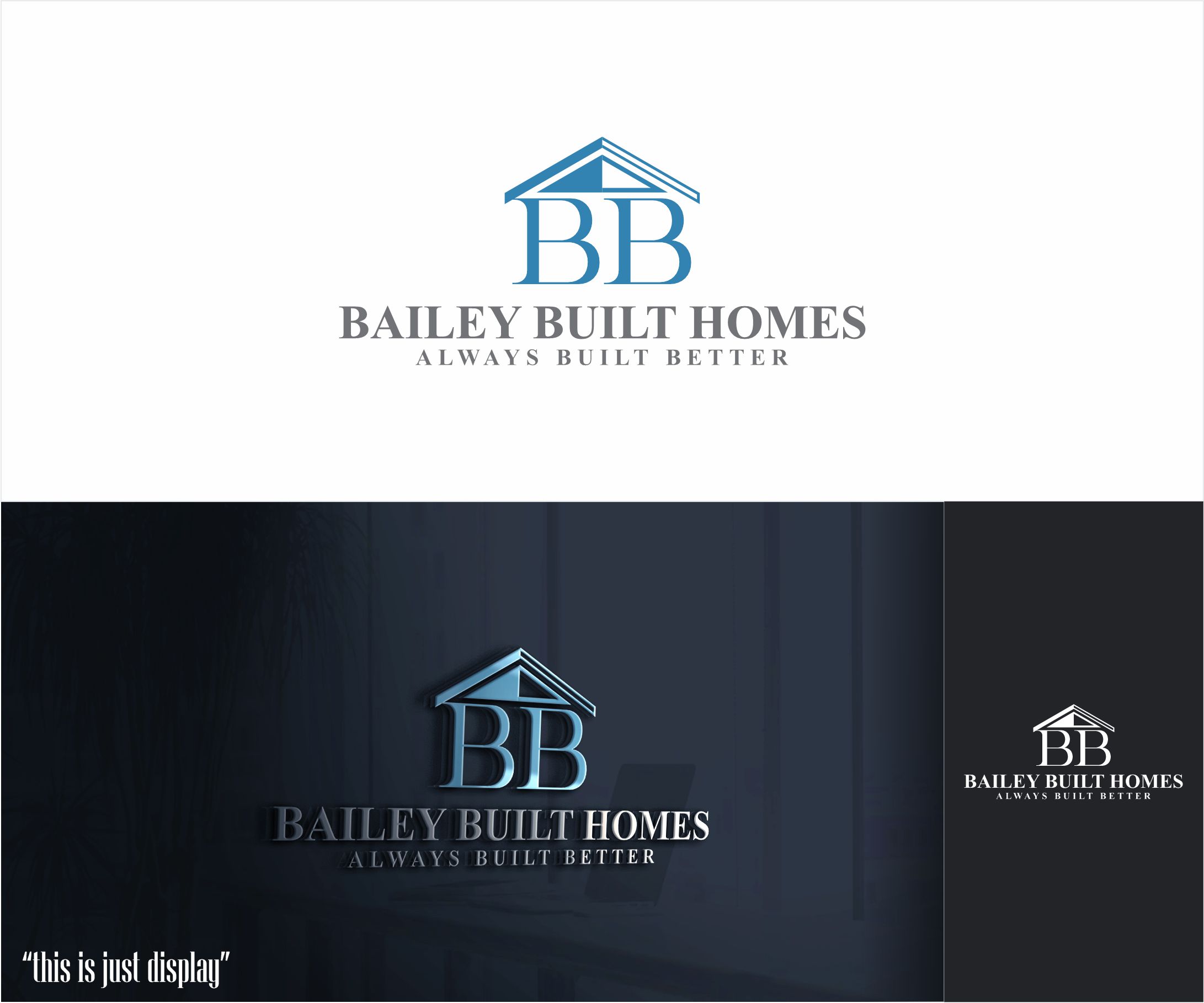 Diseño de Logo por alkaline para BAILEY BUILT HOMES | Diseño #31032807