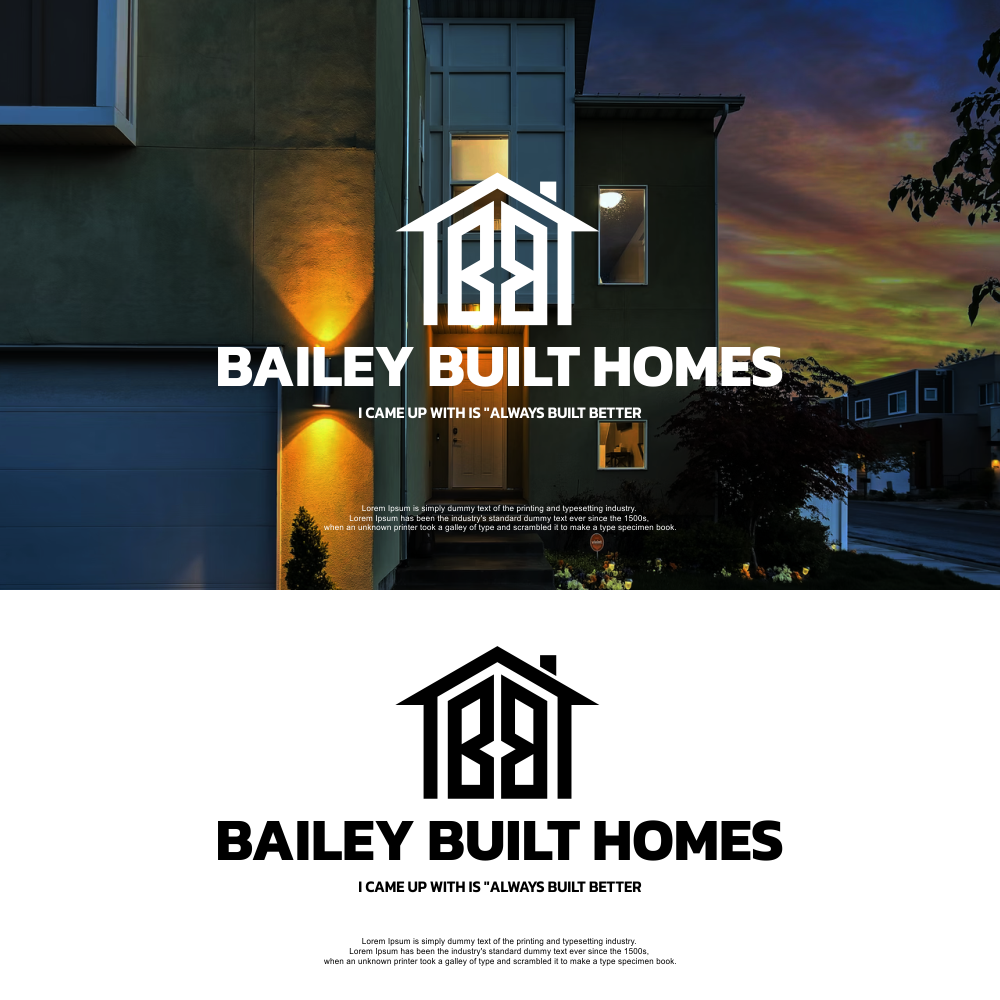 Design de Logo par Buntu Pol pour BAILEY BUILT HOMES | Design #31034320
