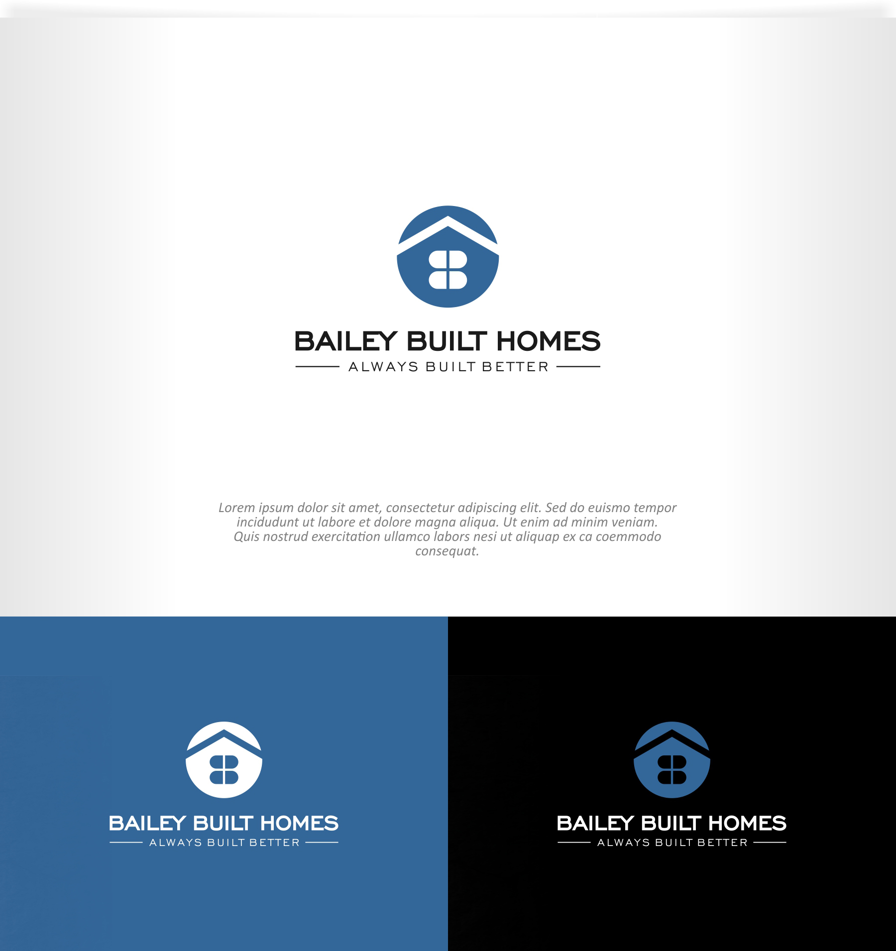 Diseño de Logo por Abici para BAILEY BUILT HOMES | Diseño #31040317