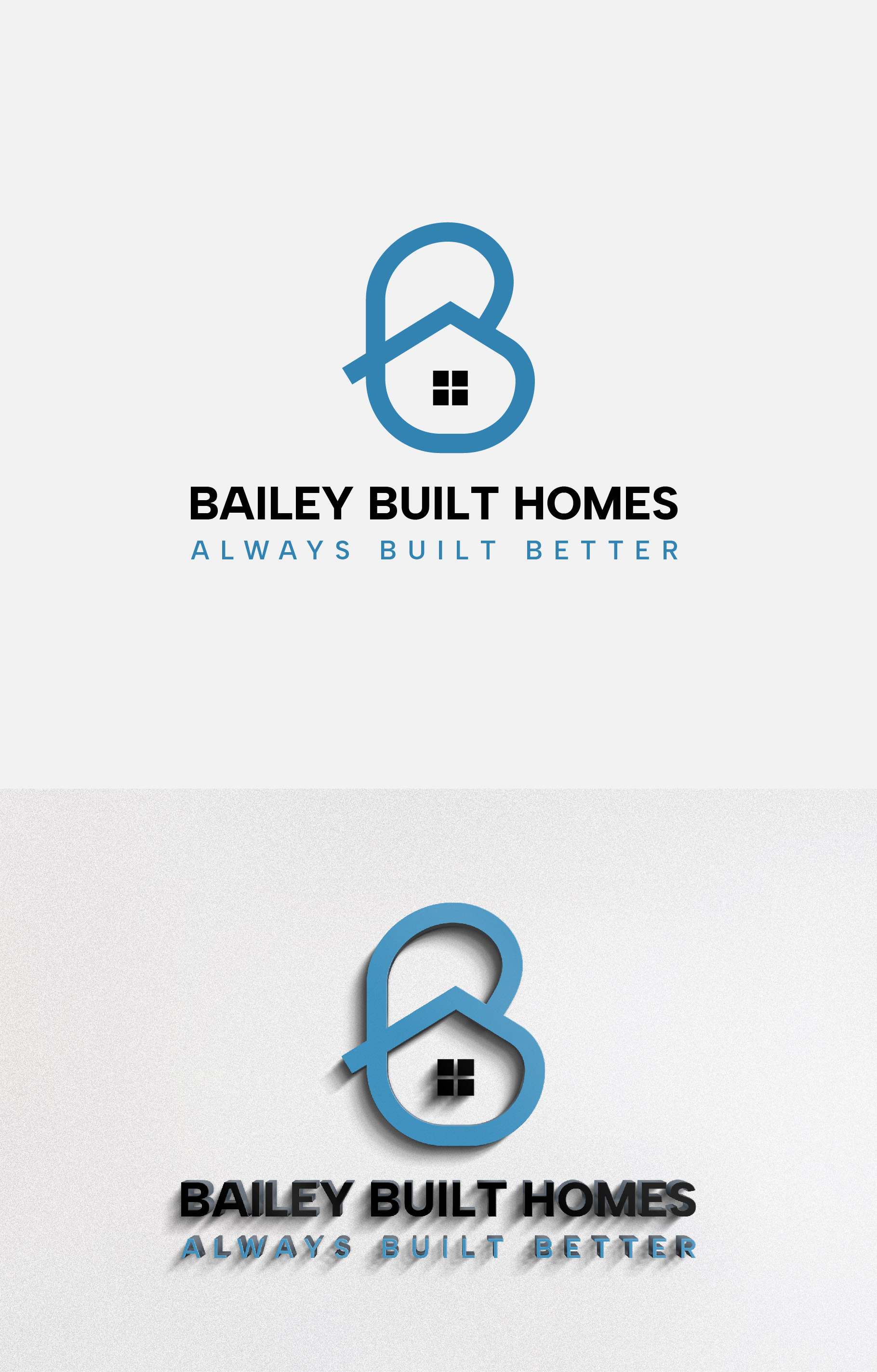 Logo Design by Tanvir Ahammed for BAILEY BUILT HOMES | Design #31046161