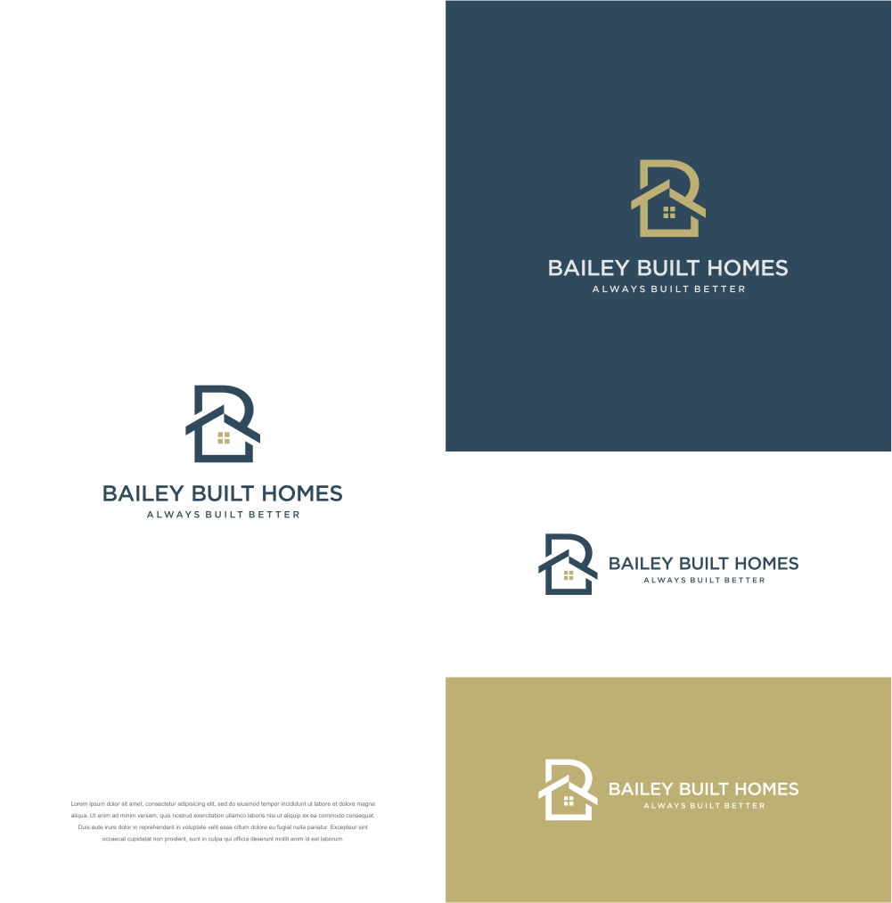 Logo Design by igowae for BAILEY BUILT HOMES | Design #31039642