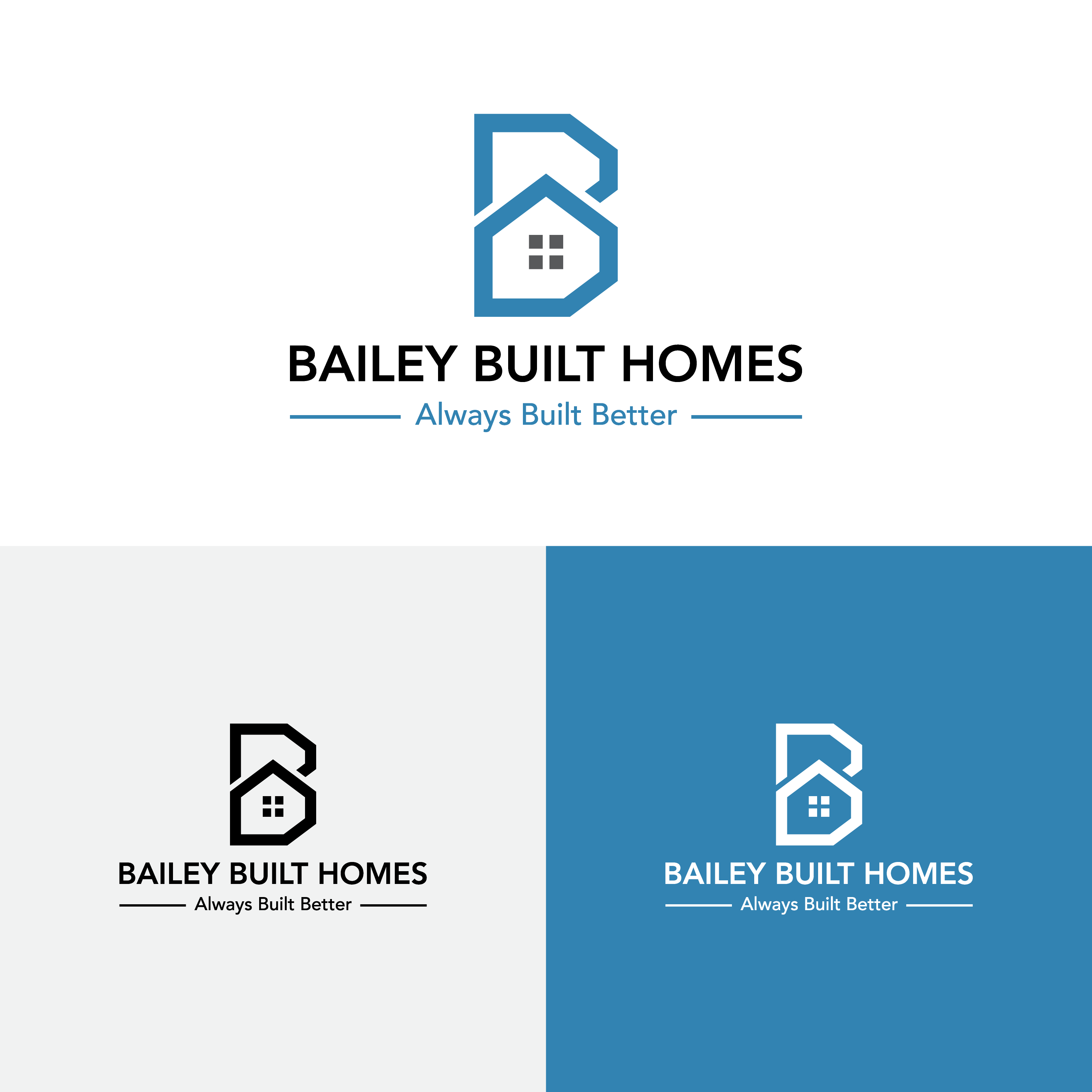 Logo Design by xum for BAILEY BUILT HOMES | Design #31034526