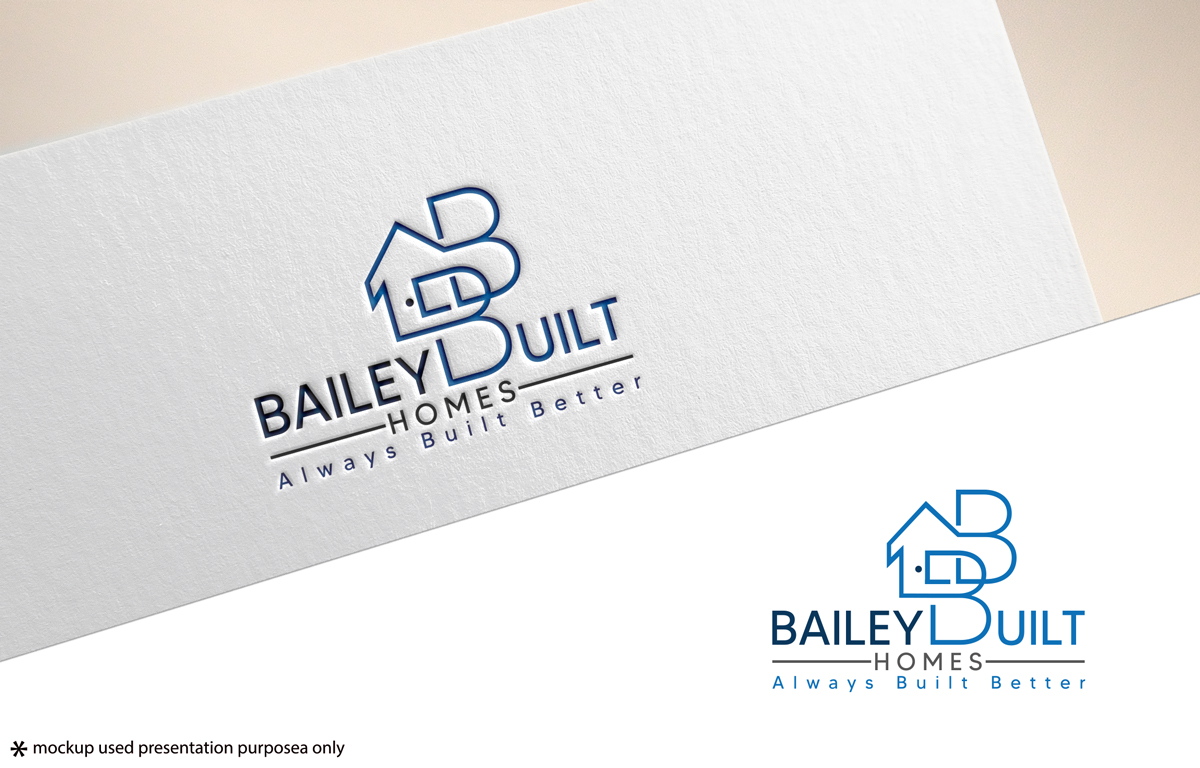 Logo Design by Rubia@ for BAILEY BUILT HOMES | Design #31039832