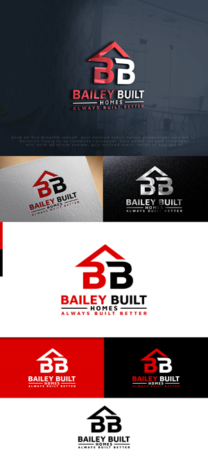Logo Design by Ayub Zafar for BAILEY BUILT HOMES | Design: #31047995