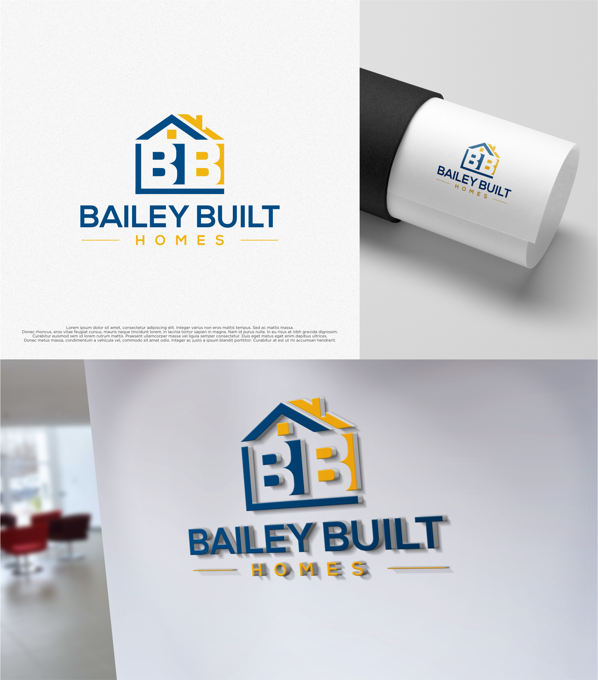 Logo-Design von shiroRo für BAILEY BUILT HOMES | Design #31045187