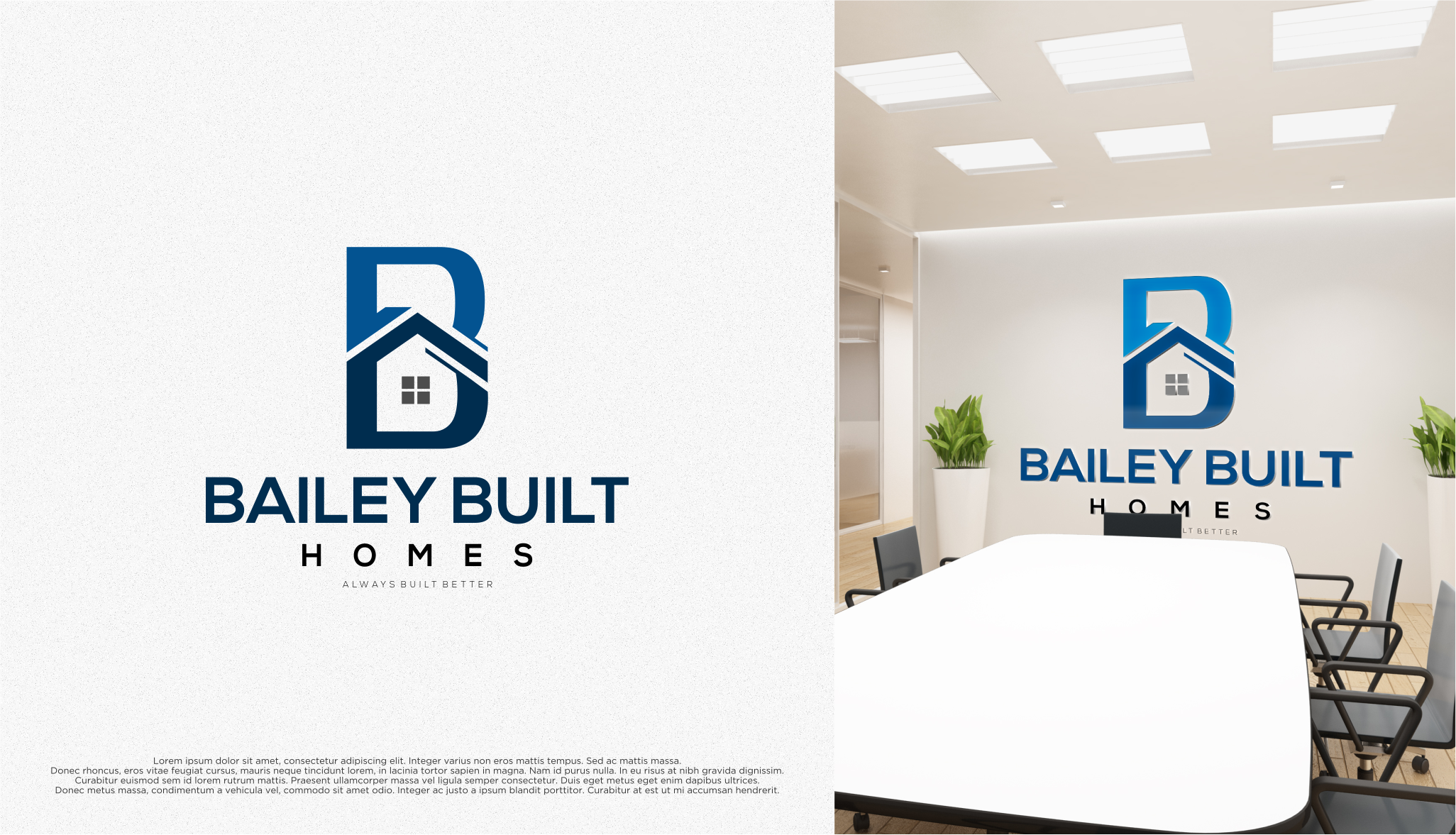 Logo-Design von shiroRo für BAILEY BUILT HOMES | Design #31064750