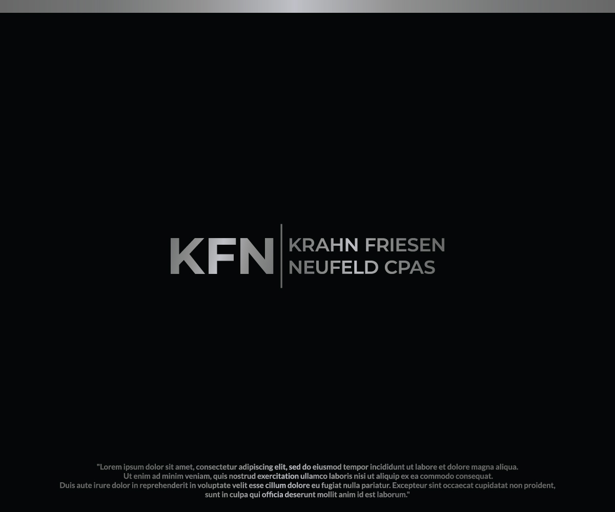 Logo Design by Shahbaz Studios for Krahn Friesen Neufeld CPAs | Design #31082604