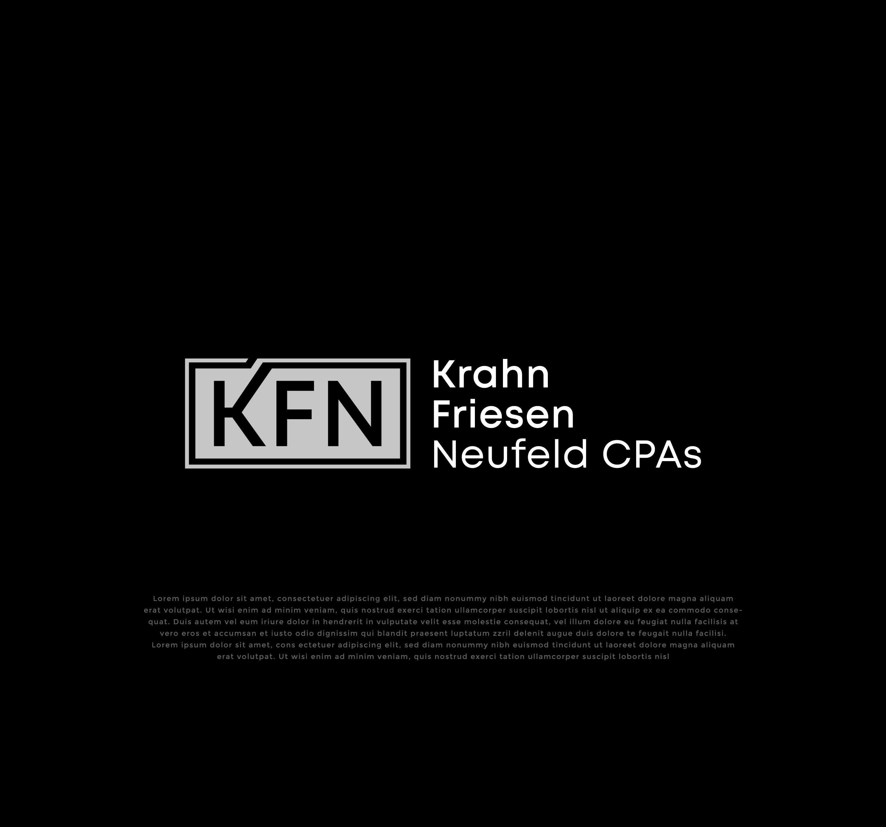 Logo Design by mehedi.h for Krahn Friesen Neufeld CPAs | Design #31088327