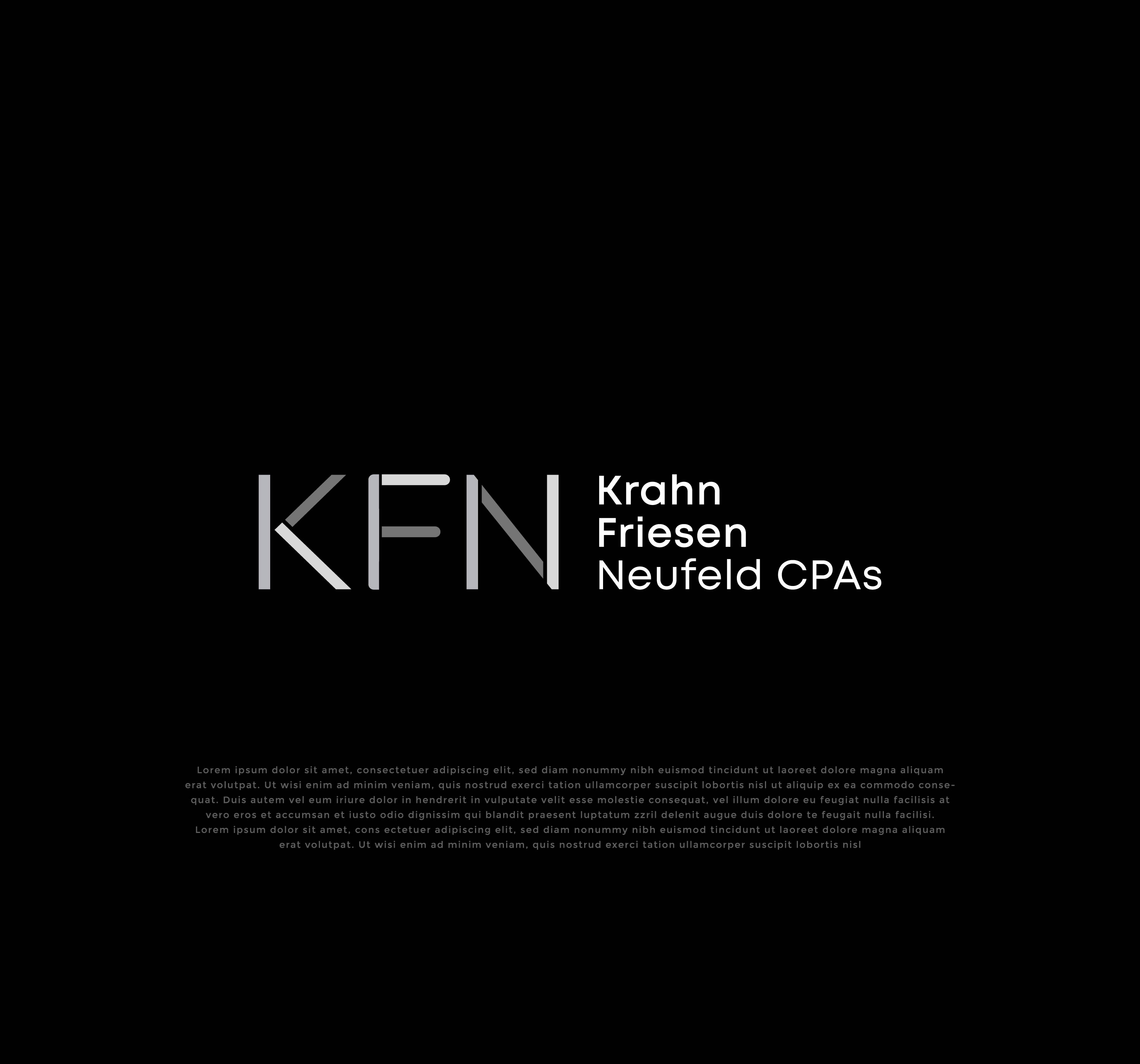 Logo Design by mehedi.h for Krahn Friesen Neufeld CPAs | Design #31088481