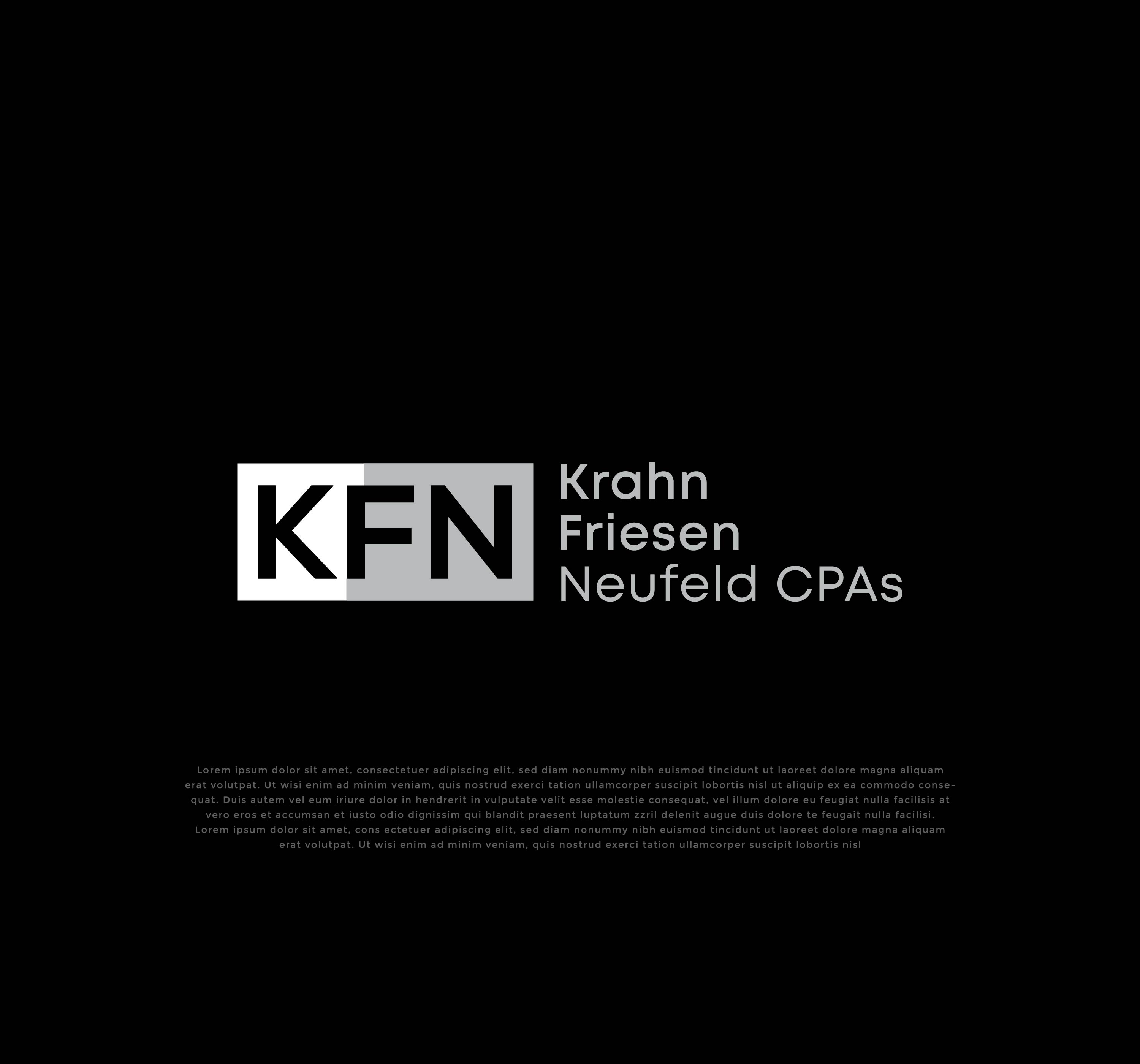 Logo Design by mehedi.h for Krahn Friesen Neufeld CPAs | Design #31088512
