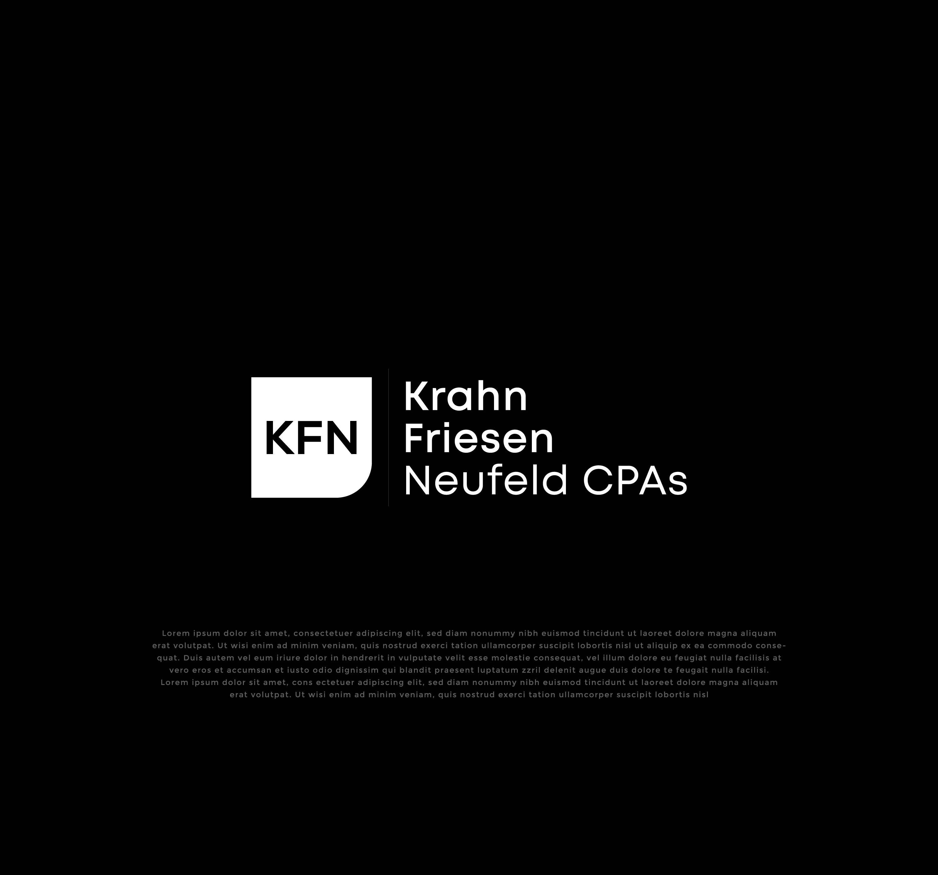 Logo Design by mehedi.h for Krahn Friesen Neufeld CPAs | Design #31088552