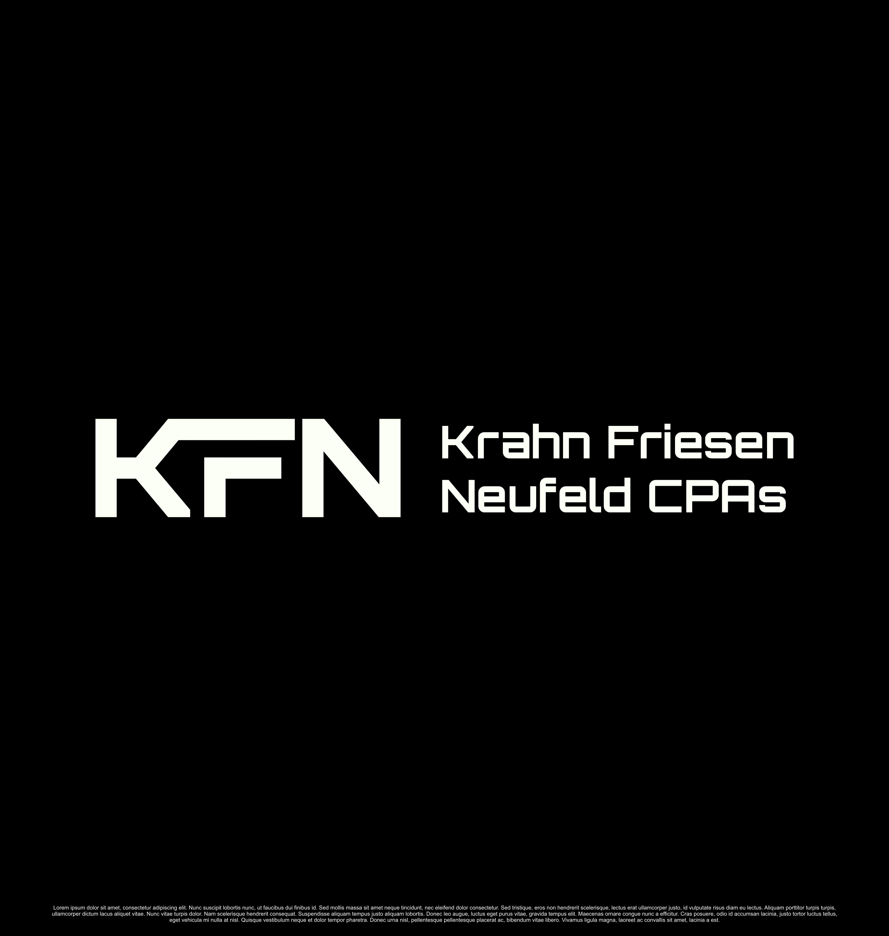 Diseño de Logo por saesean para Krahn Friesen Neufeld CPAs | Diseño #31057363