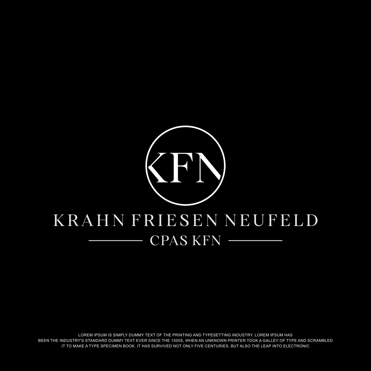 Logo Design by fly  design for Krahn Friesen Neufeld CPAs | Design #31043249