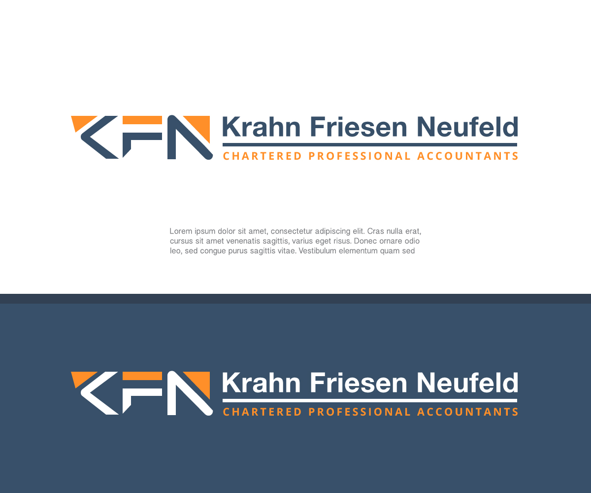 Diseño de Logo por edwinnegz1 para Krahn Friesen Neufeld CPAs | Diseño #31040031