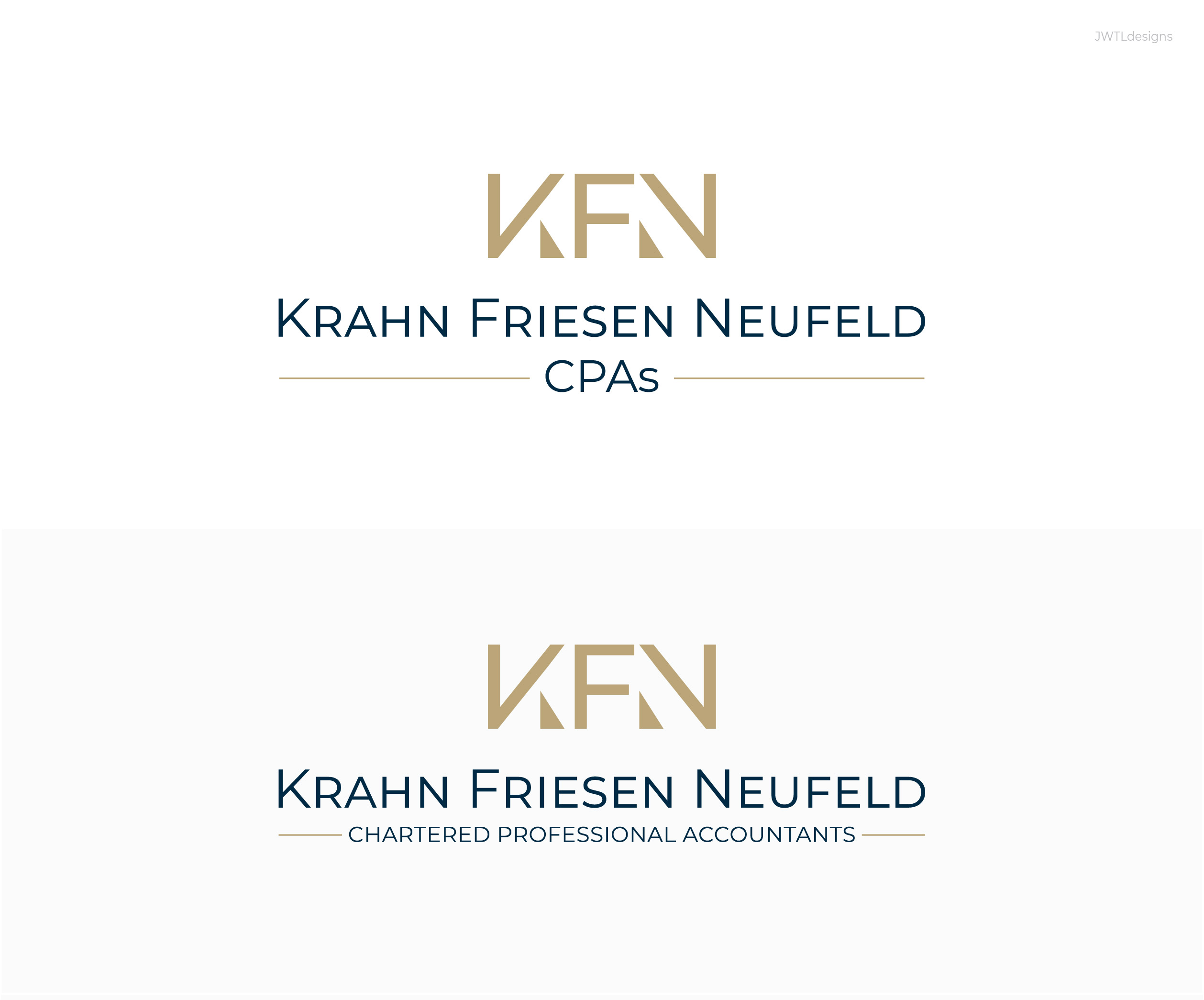 Logo Design by JWTL for Krahn Friesen Neufeld CPAs | Design #31088898