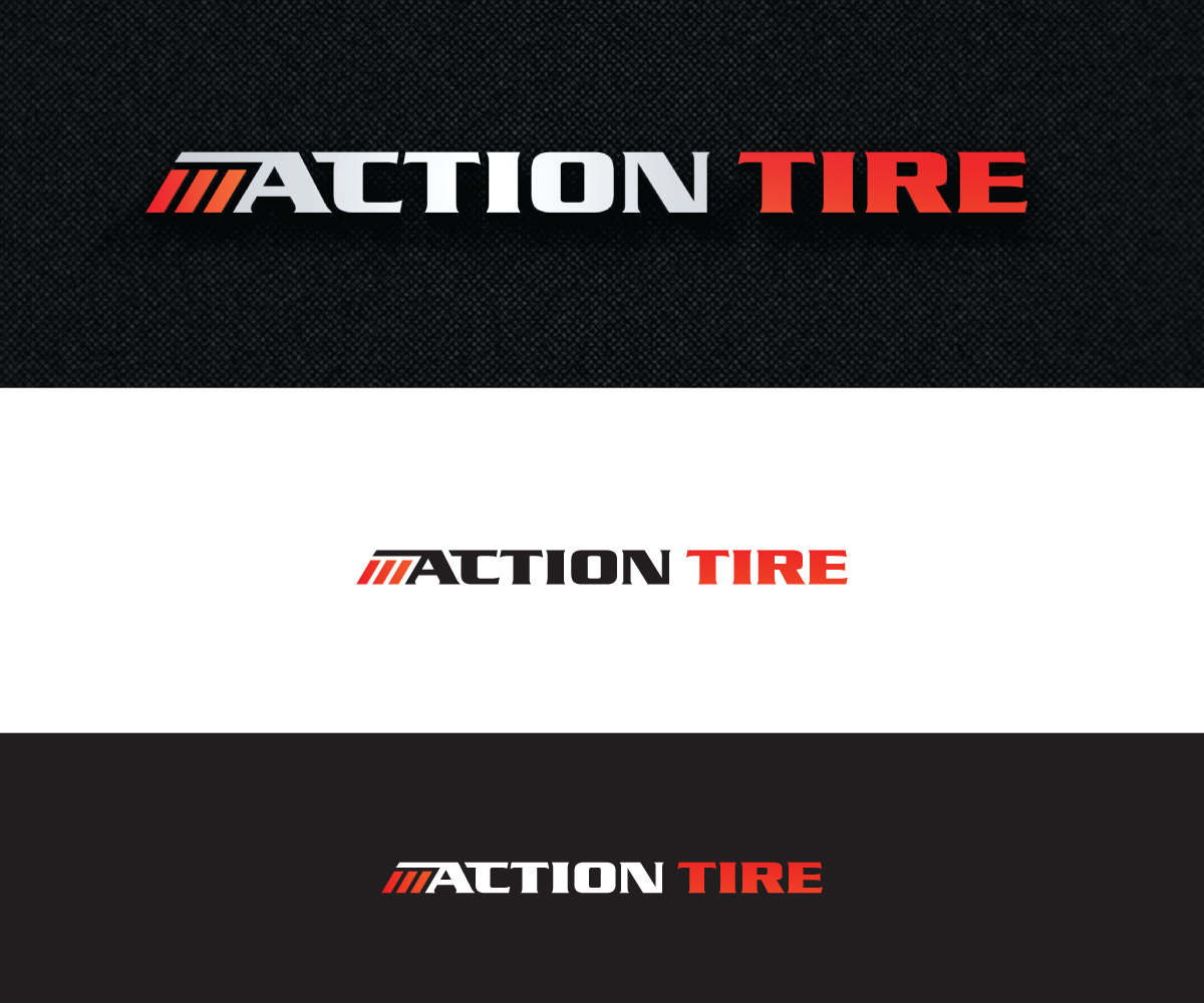Logo Design by step forward 2 for Action Tire Inc. | Design #31041530
