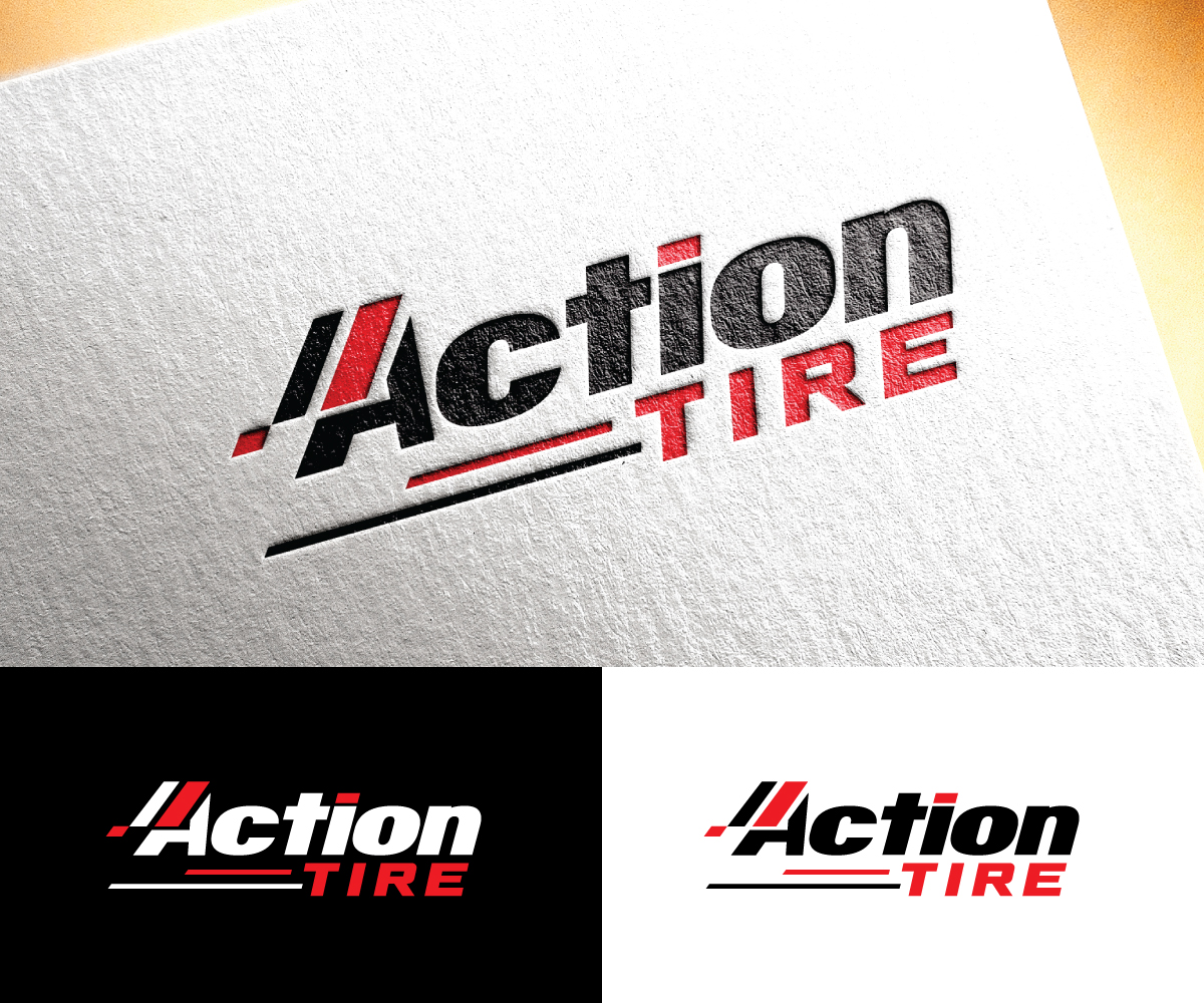 Logo Design by step forward 2 for Action Tire Inc. | Design #31043363