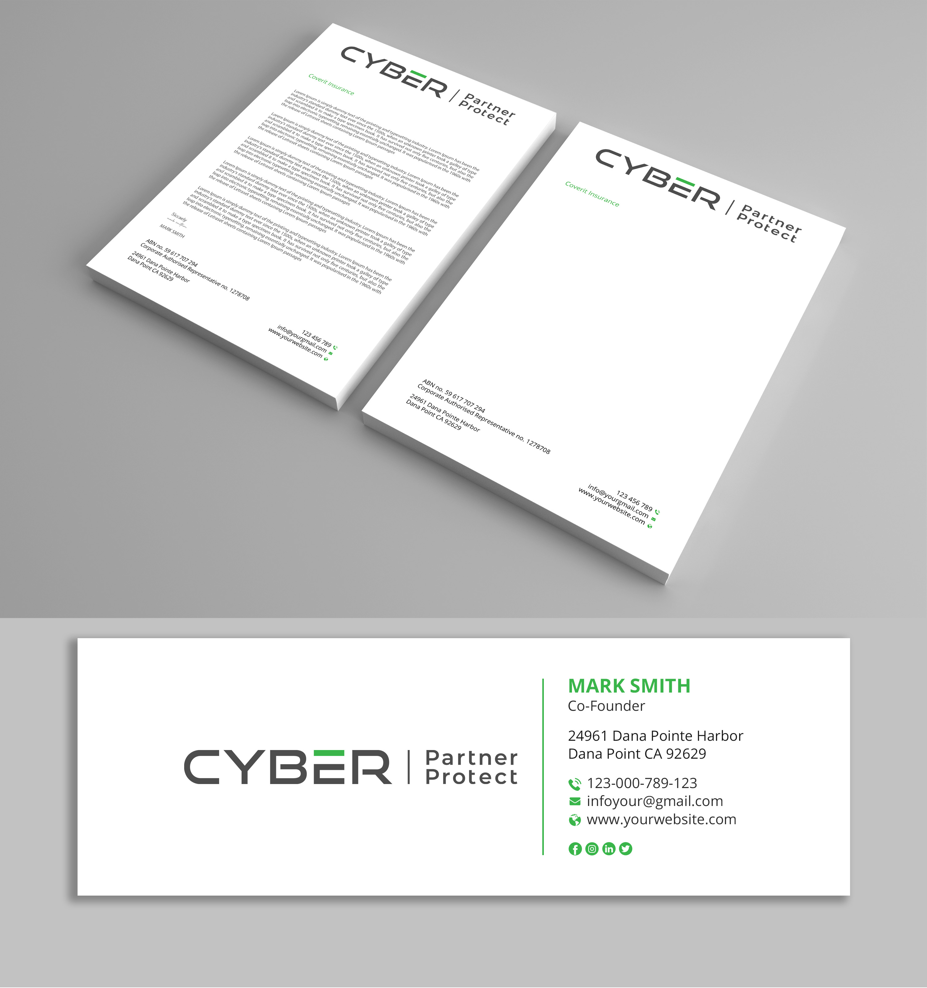 Briefkopf-Design von Expert Bappy für Coverit Insurance Services | Design #31055836