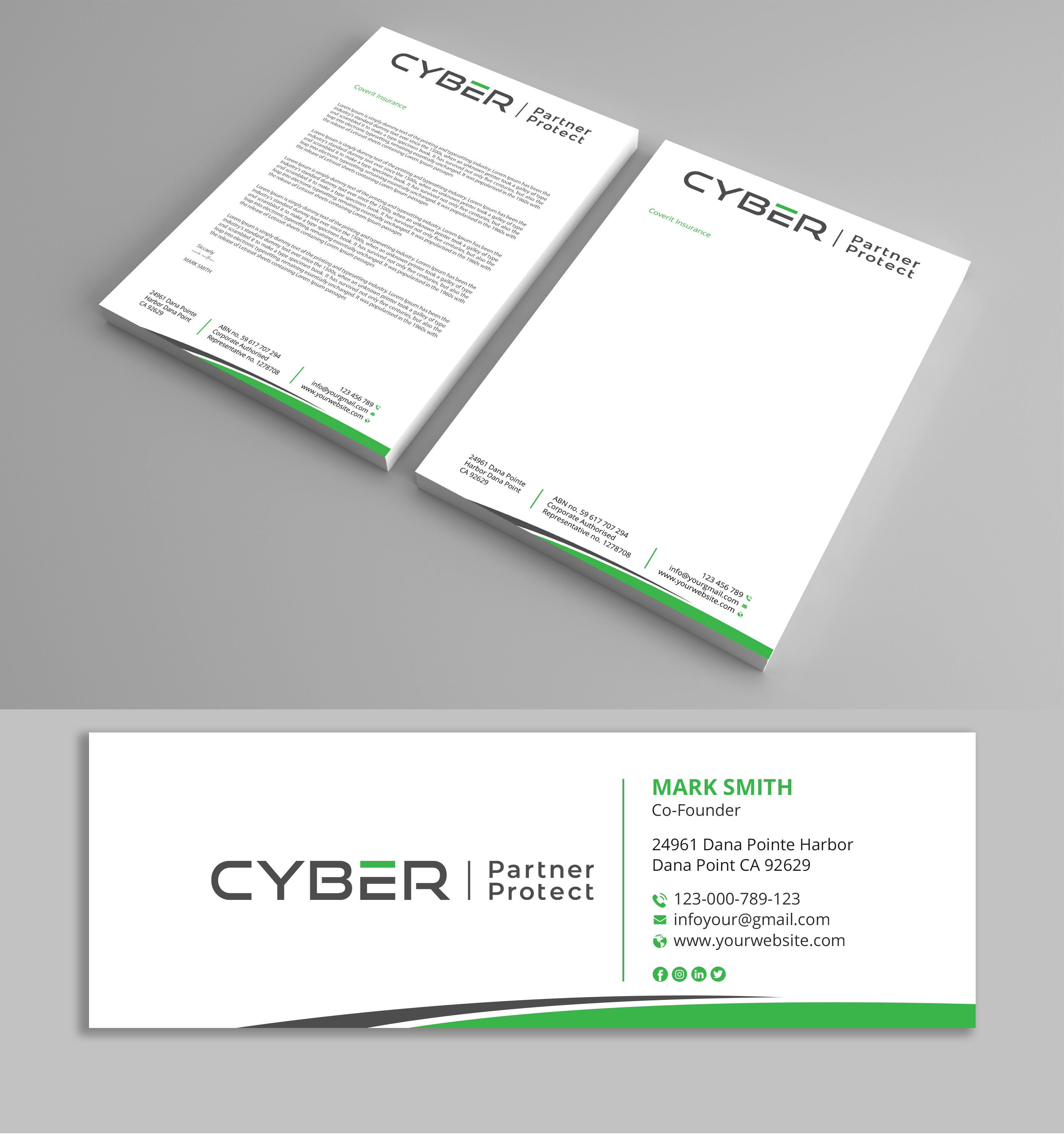 Diseño de Membrete por Expert Bappy para Coverit Insurance Services | Diseño #31056201