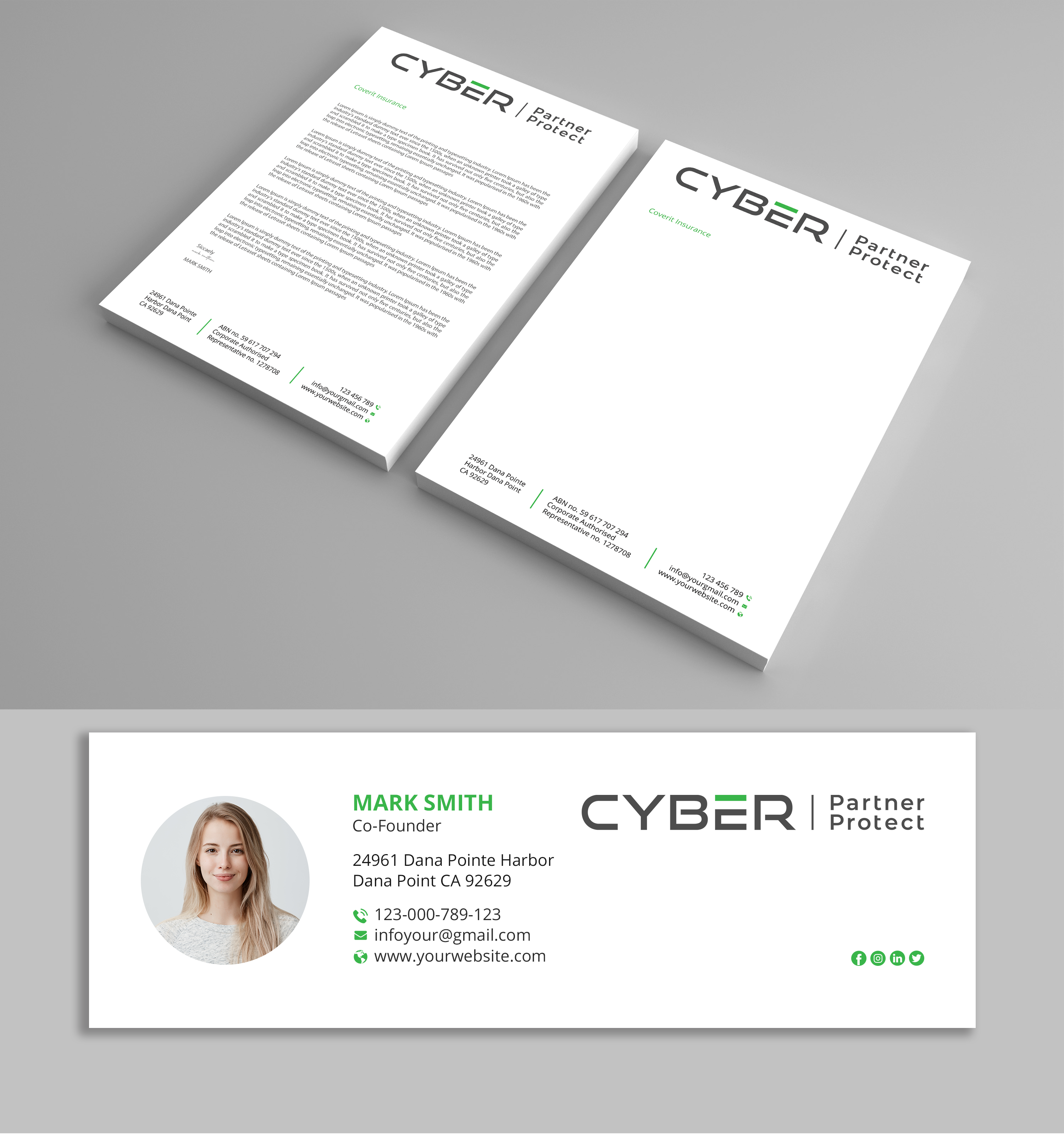 Diseño de Membrete por Expert Bappy para Coverit Insurance Services | Diseño #31056348