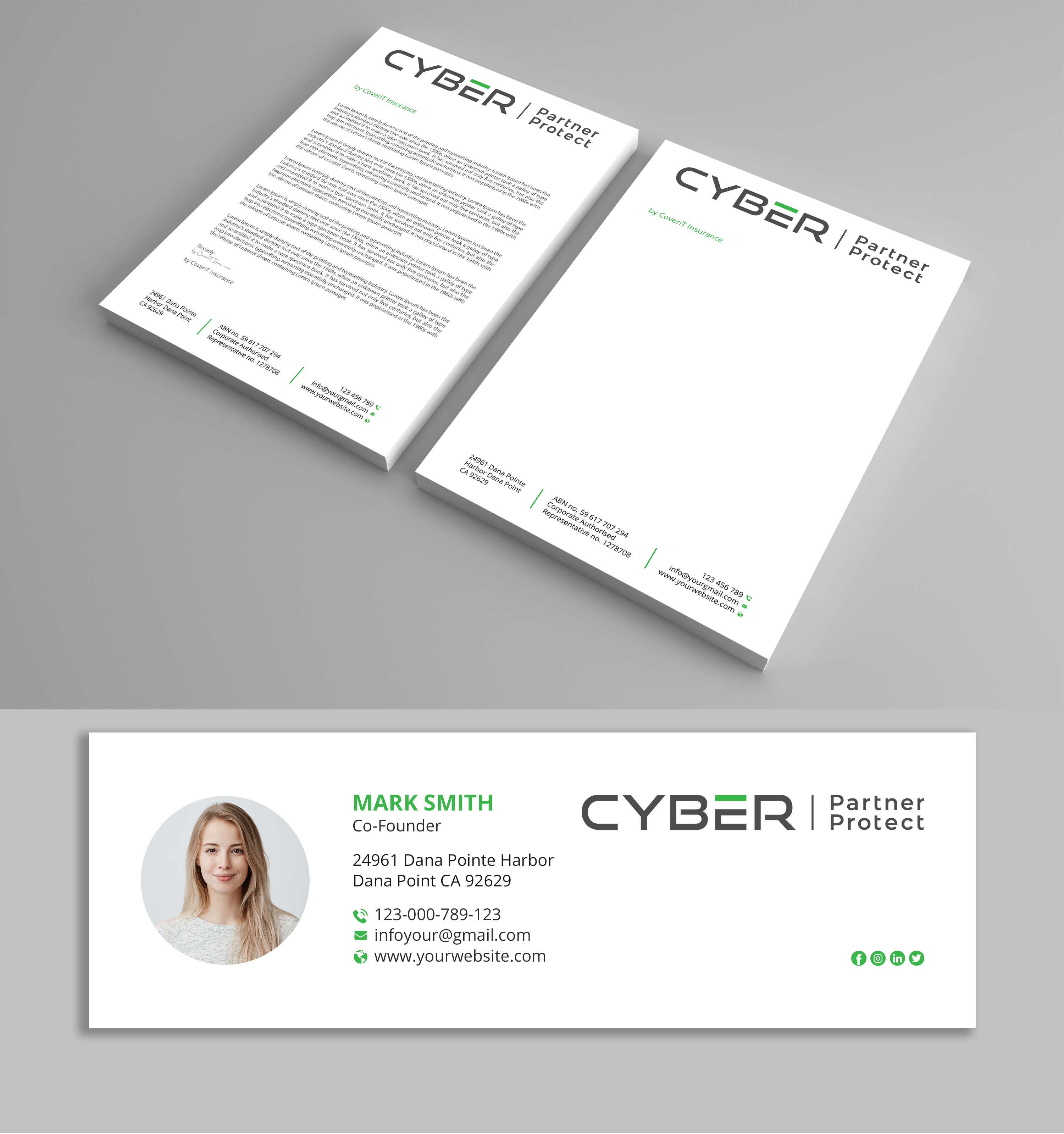 Diseño de Membrete por Expert Bappy para Coverit Insurance Services | Diseño #31056360