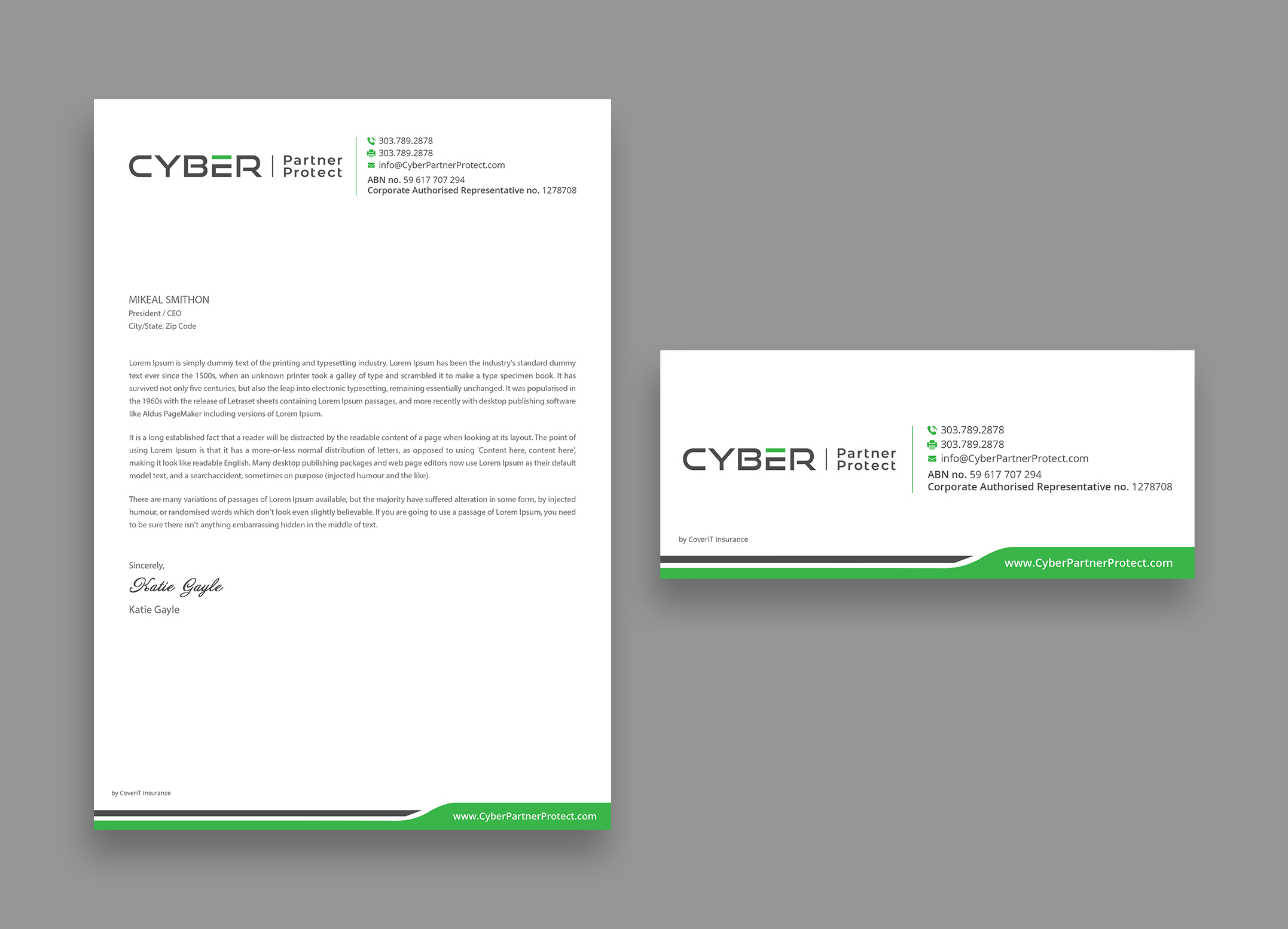 Letterhead Design by DesignShout for Coverit Insurance Services | Design #31056638