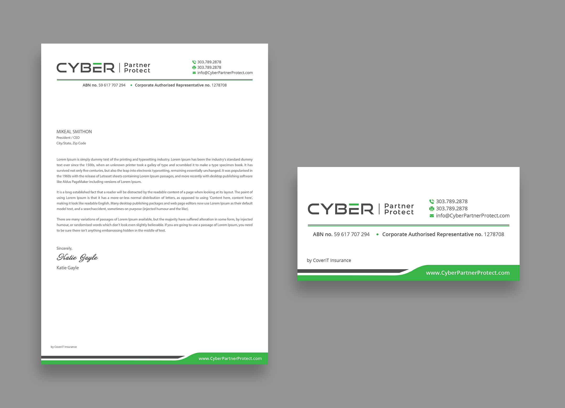 Diseño de Membrete por DesignShout para Coverit Insurance Services | Diseño #31056684