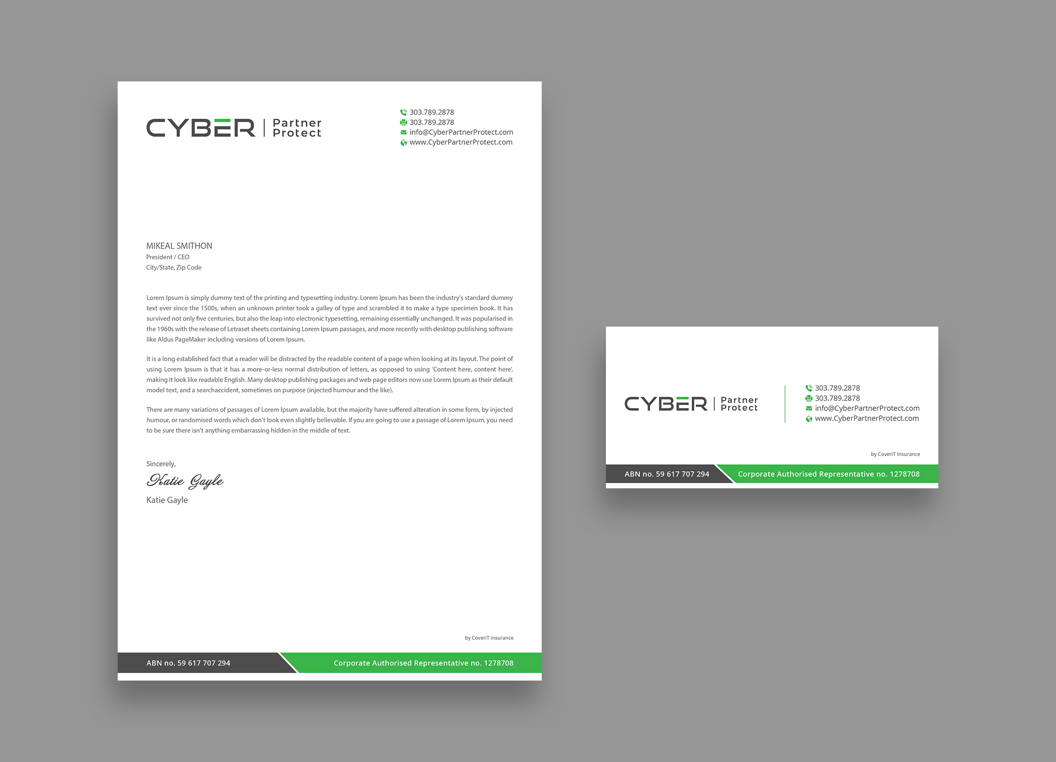 Diseño de Membrete por DesignShout para Coverit Insurance Services | Diseño #31059887